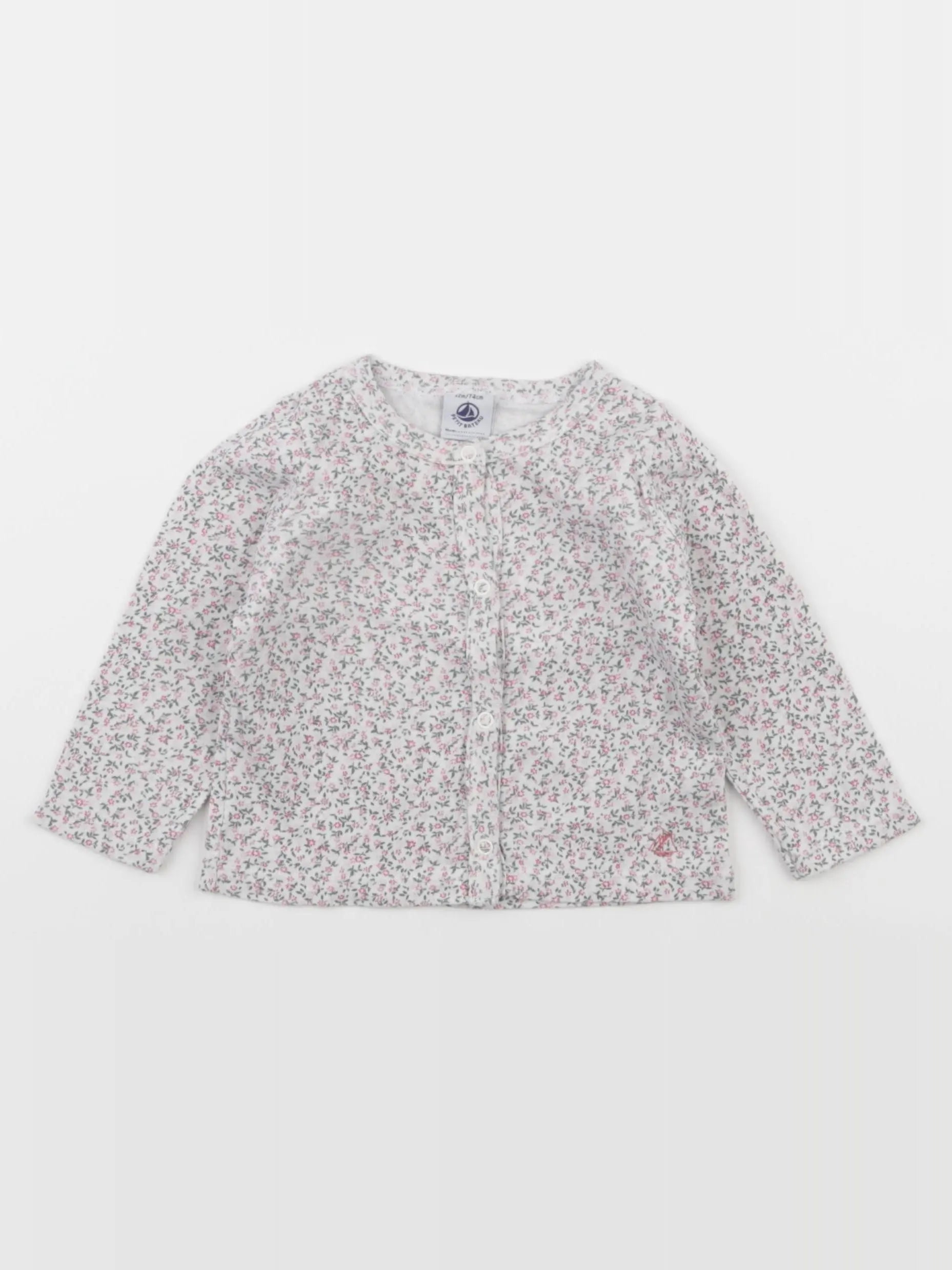 Petit Bateau - tee-shirt blanc - 12 mois