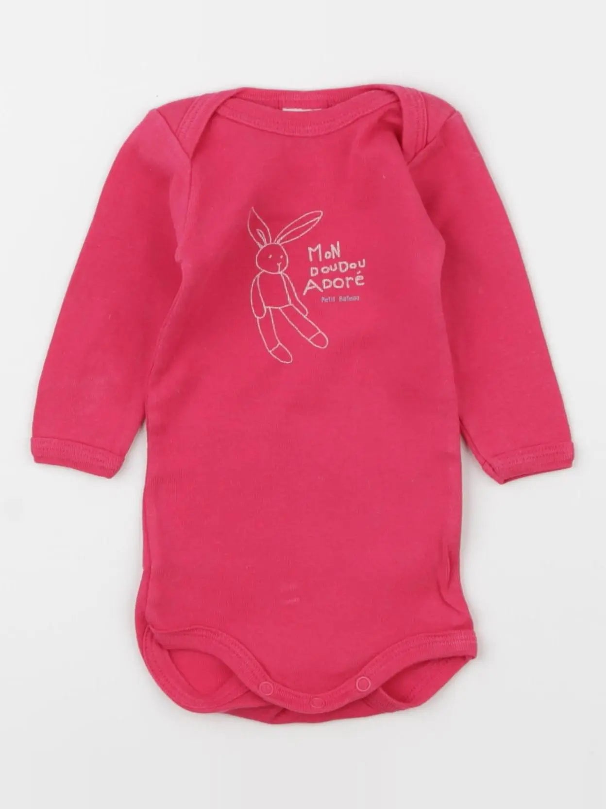 Petit Bateau - body rose - 3 mois