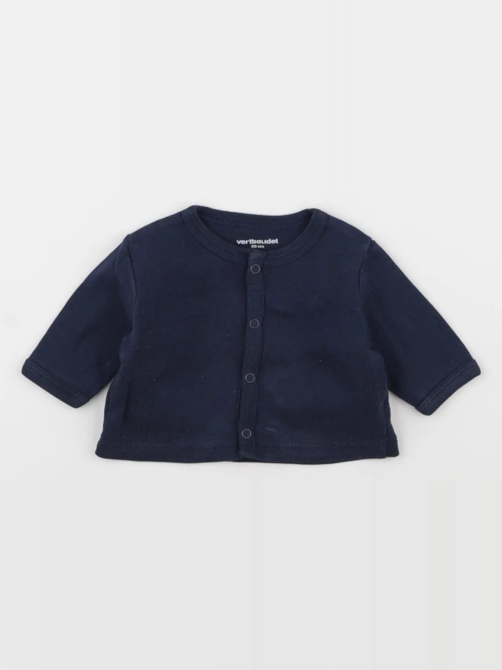 Vertbaudet - tee-shirt bleu - 0 mois