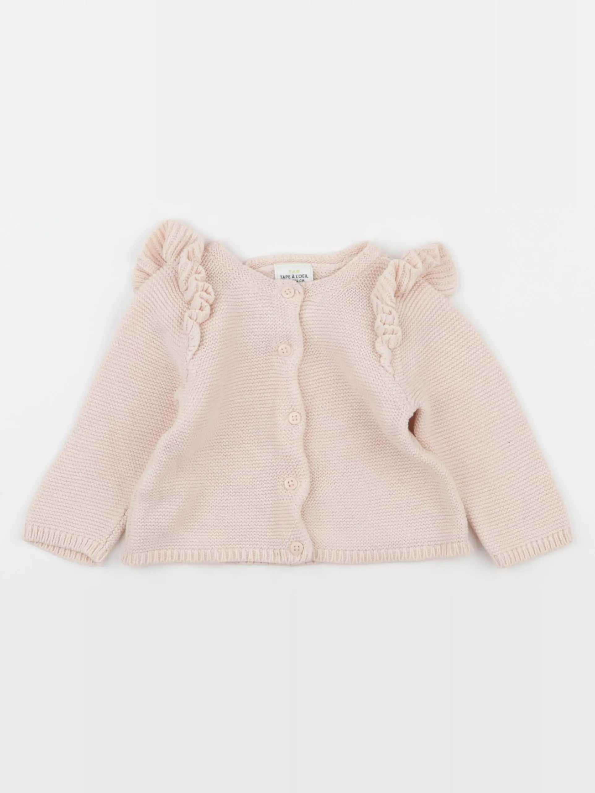 Tape à l'oeil - gilet rose - 12 mois