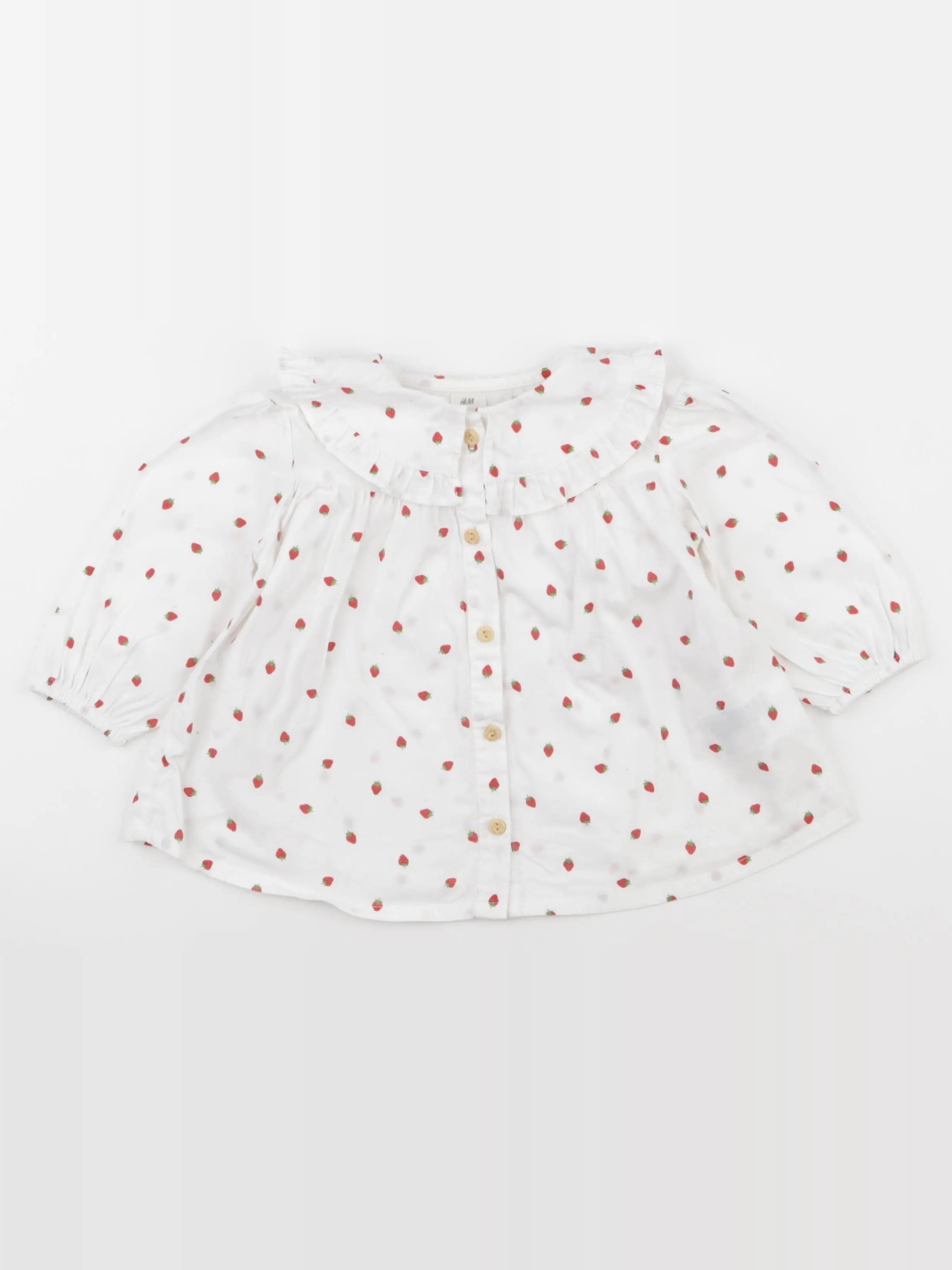 H&M - blouse blanc - 9/12 mois