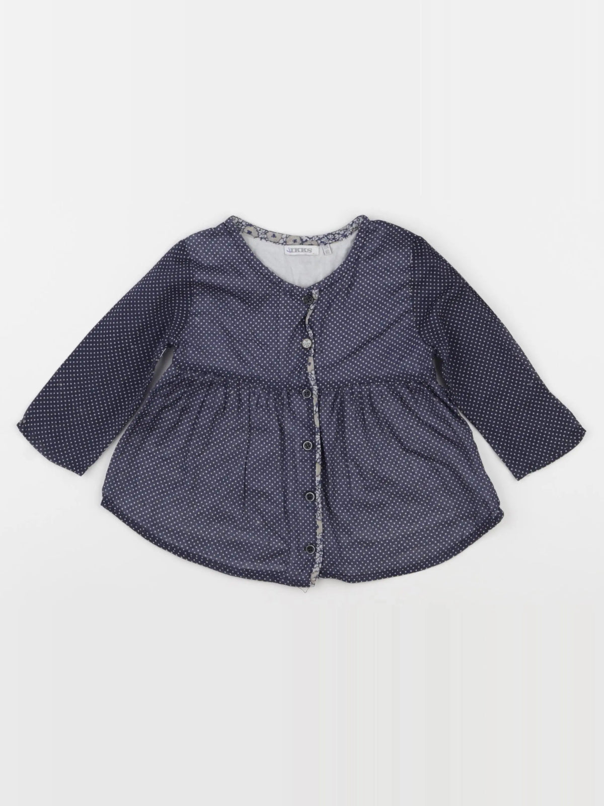 IKKS - blouse bleu - 18 mois