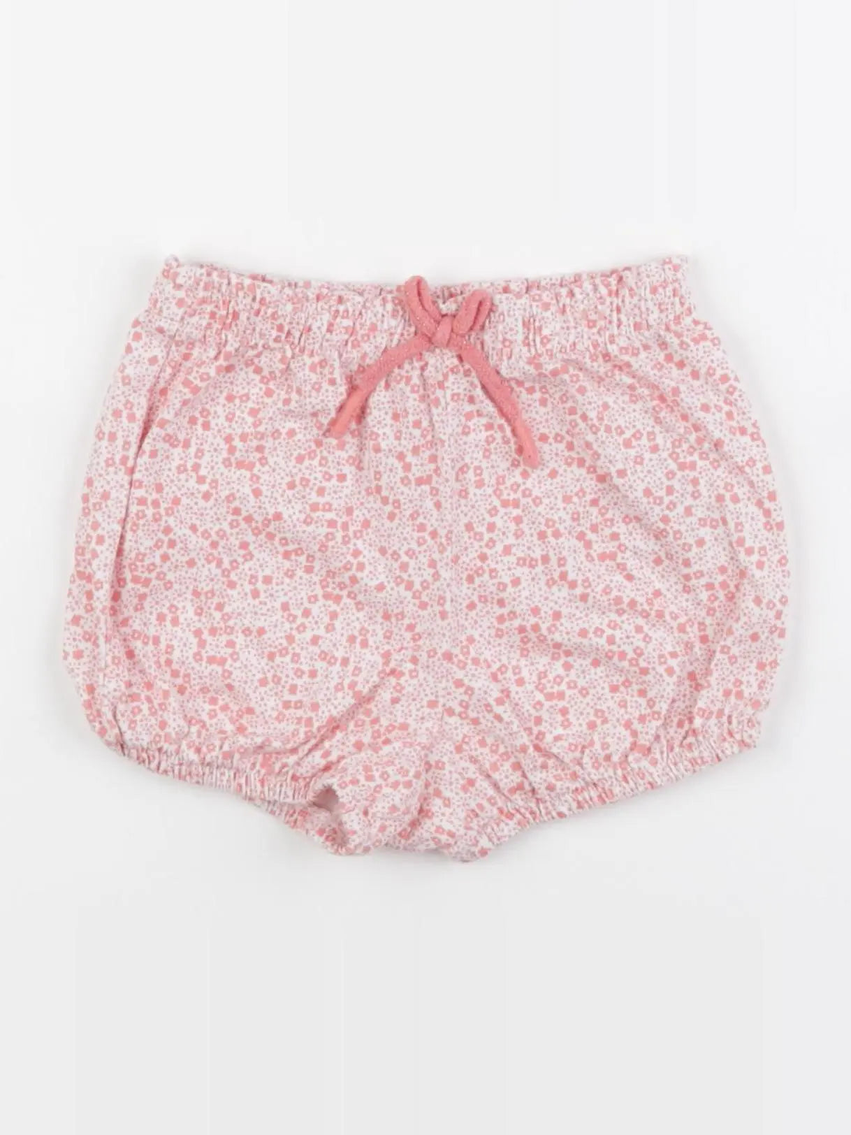 Vertbaudet - bloomer blanc, rose - 18 mois