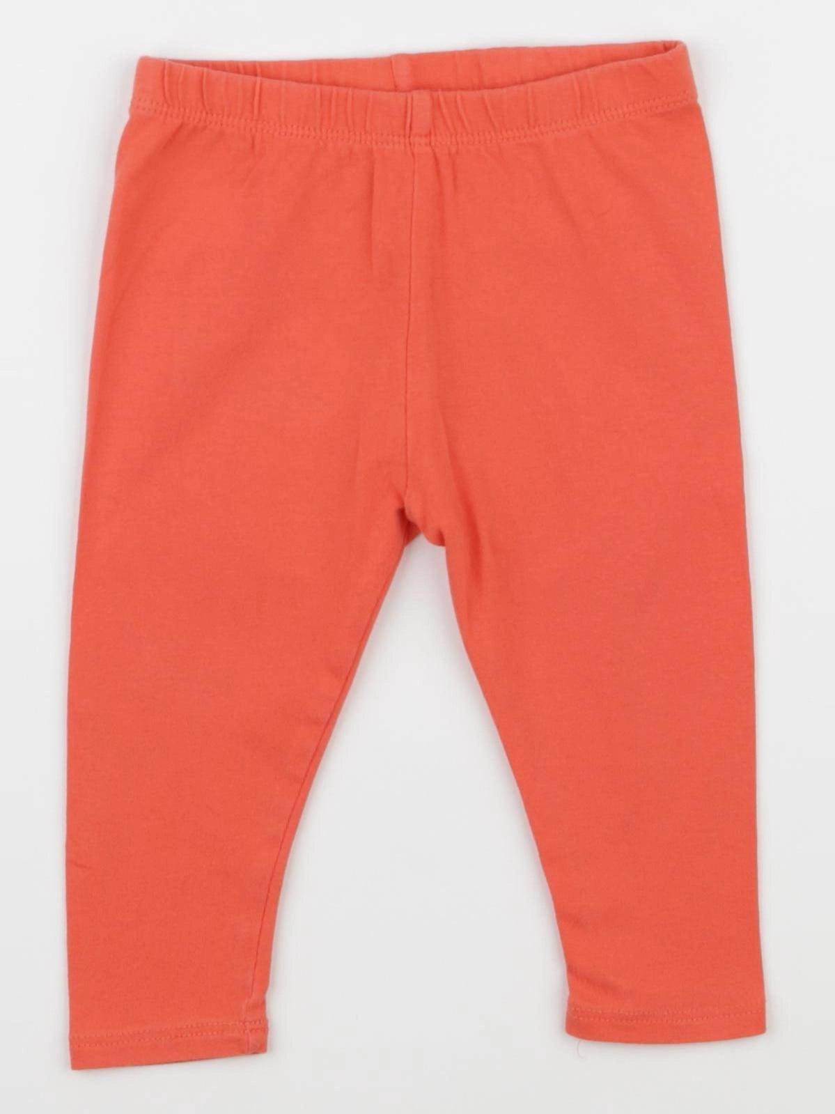 Vertbaudet - legging orange - 9 mois
