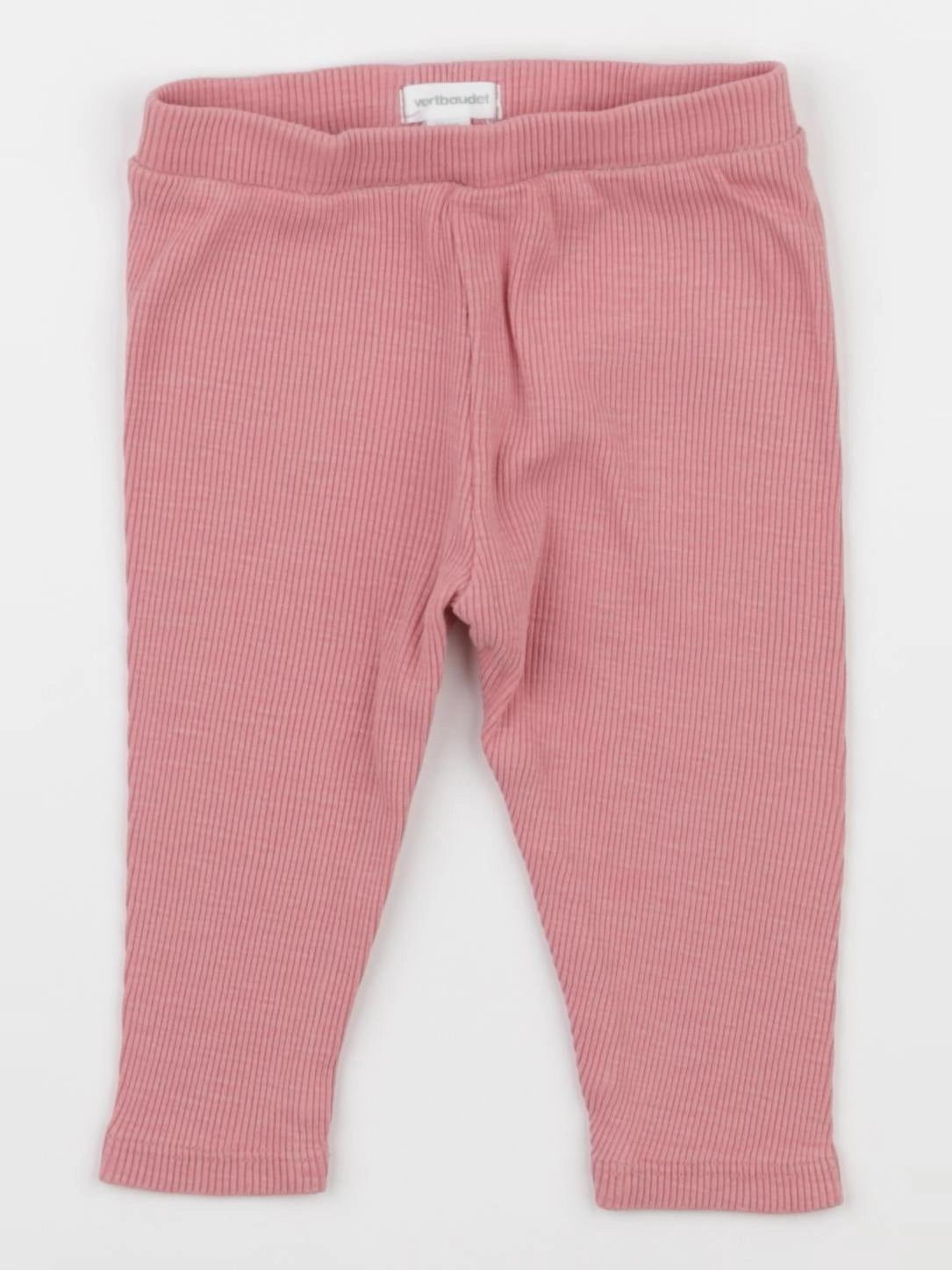 Vertbaudet - legging rose - 9 mois