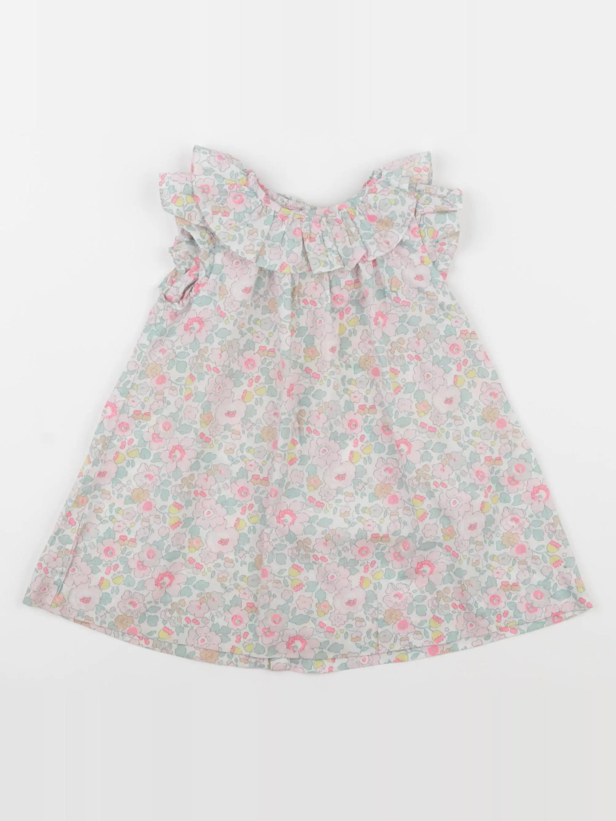 Jacadi - robe liberty multicolore - 12 mois