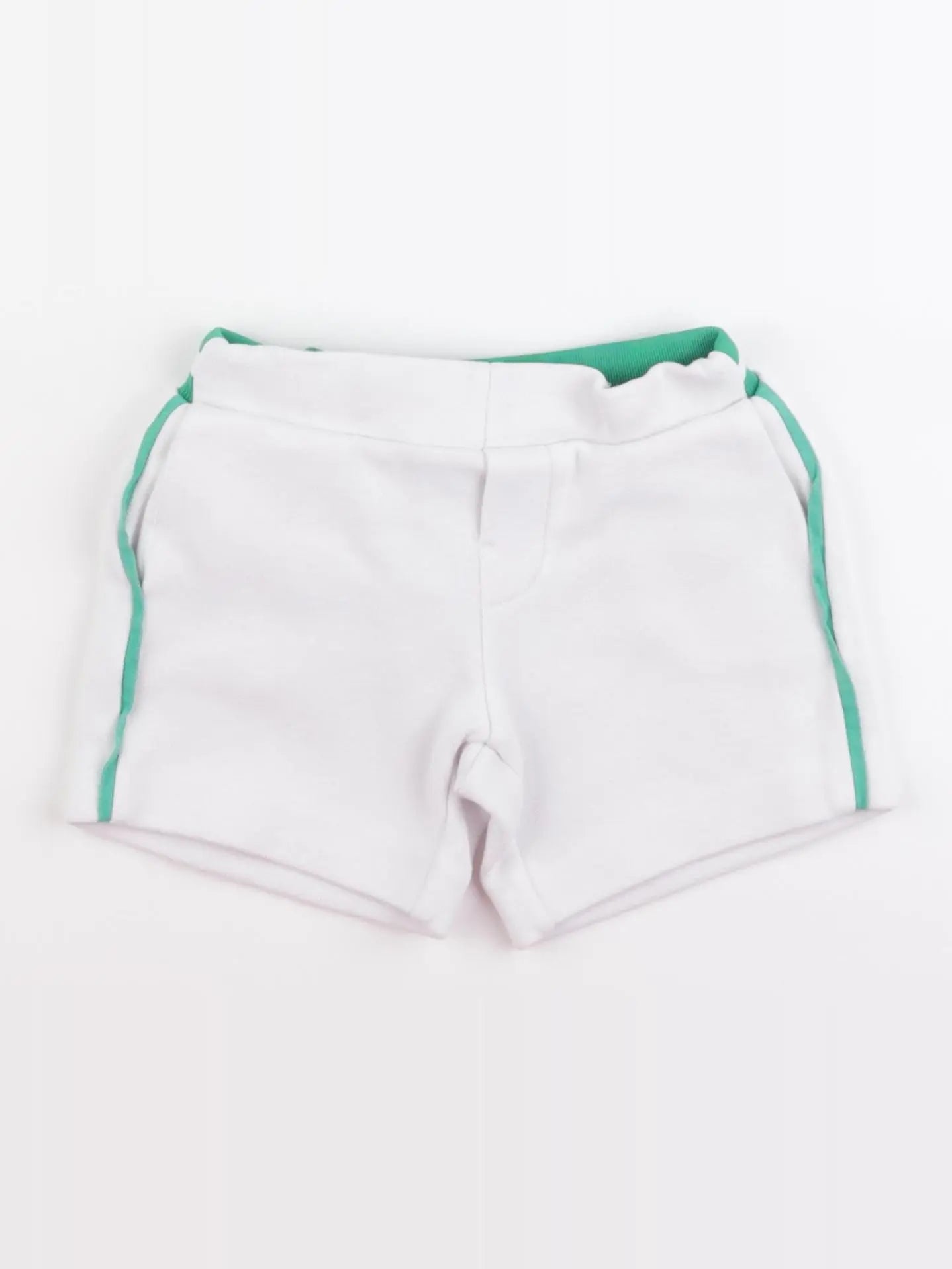Jacadi - short blanc, vert - 3 ans