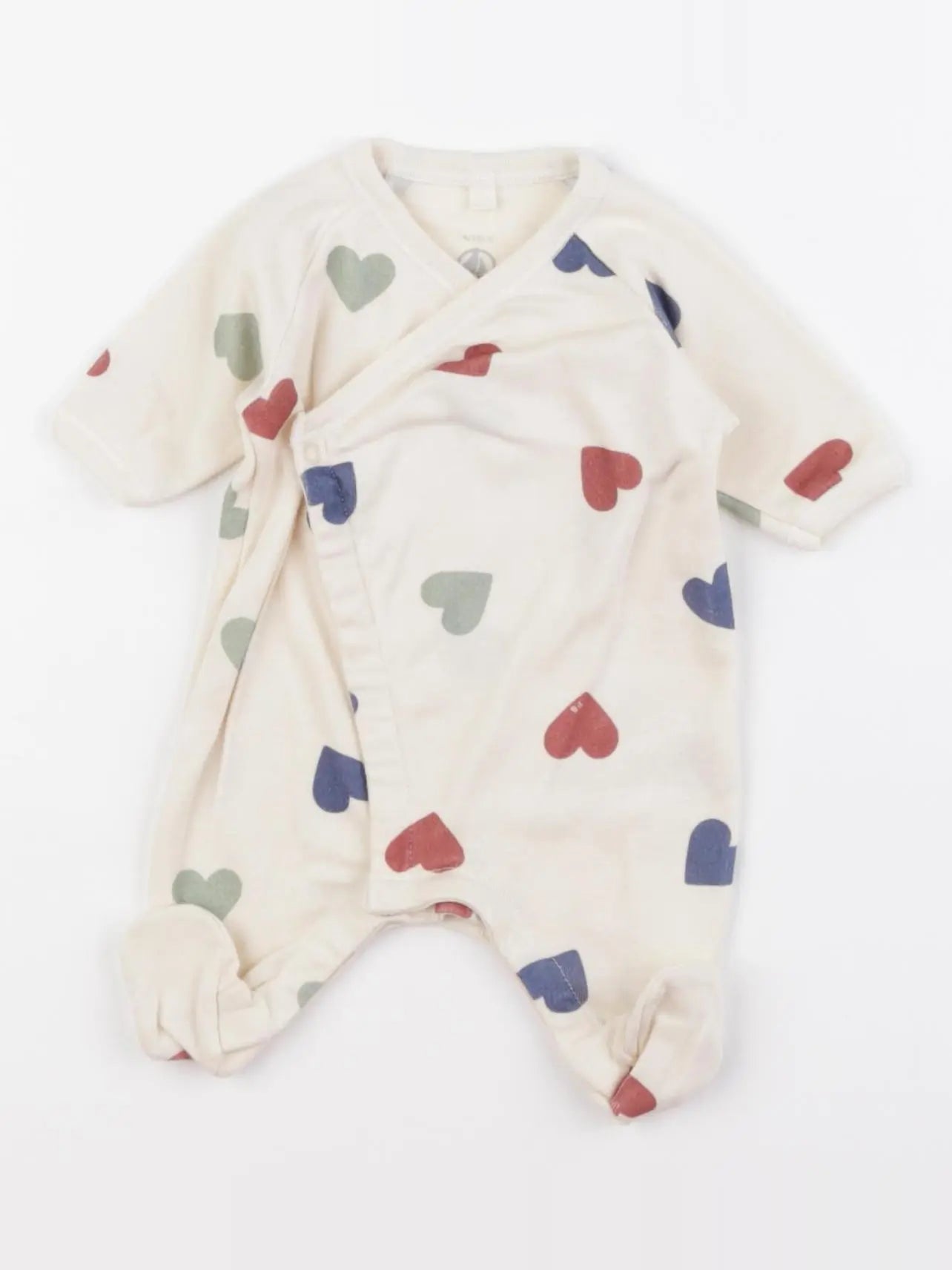 Petit Bateau - pyjama coton beige - Prématuré