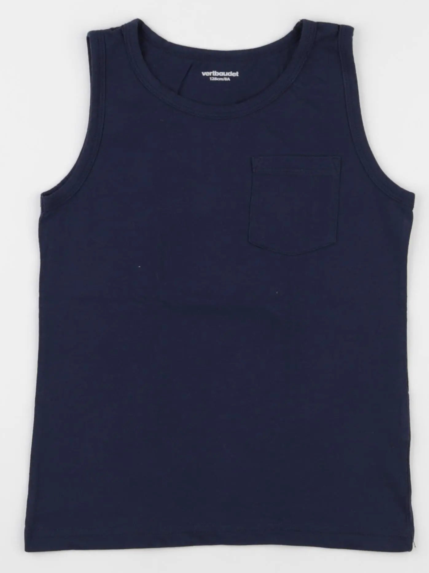 Vertbaudet - maillot de corps bleu - 8 ans