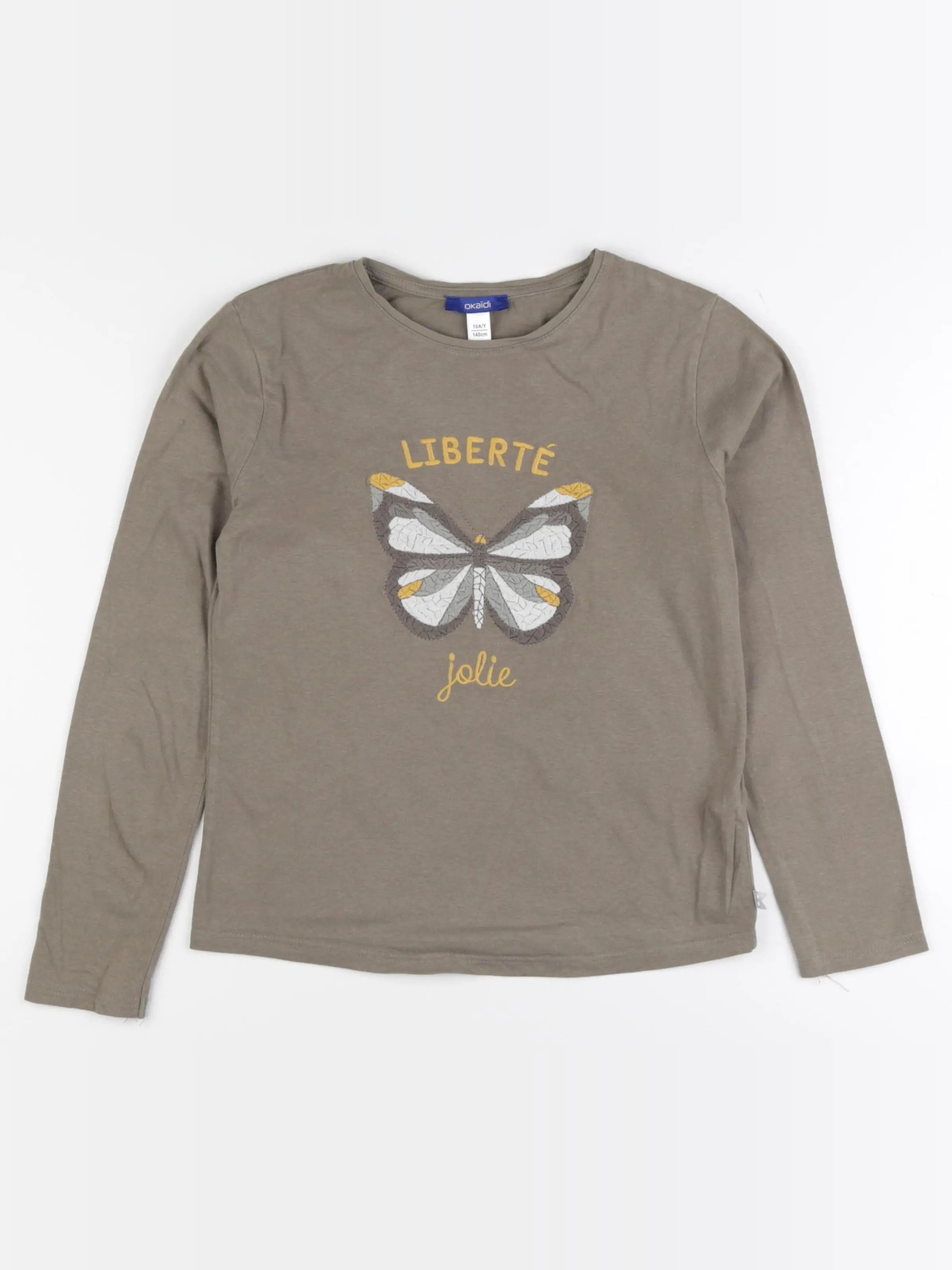 Okaidi - tee-shirt vert - 10 ans