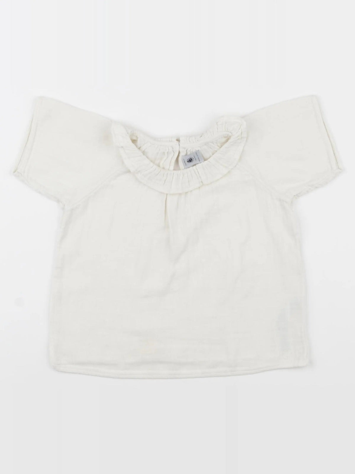 Petit Bateau - blouse blanc - 24 mois