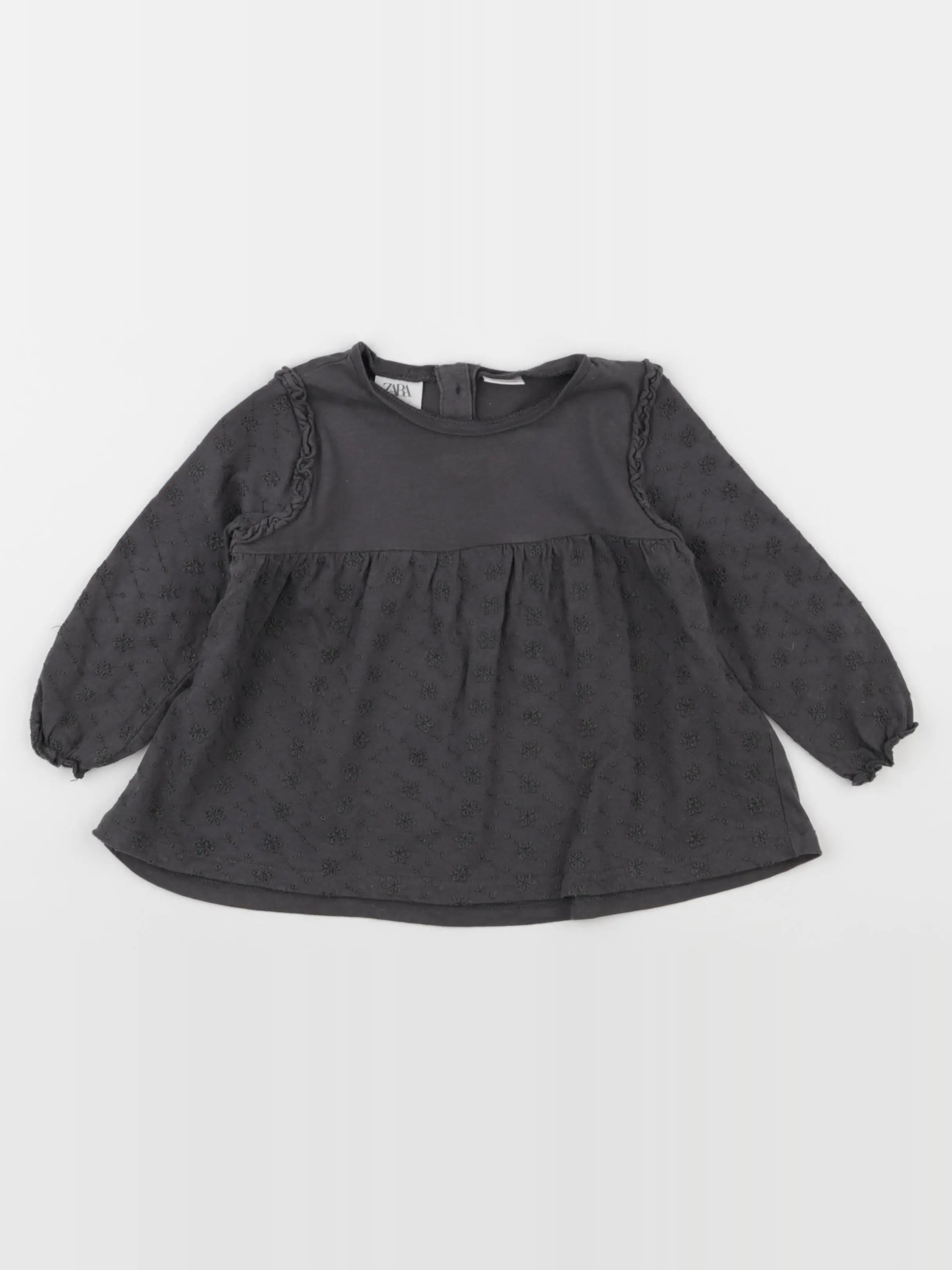 Zara - tee-shirt gris - 2/3 ans