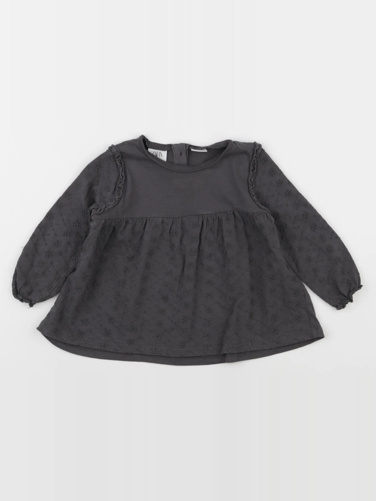 Zara - tee-shirt gris - 2/3 ans