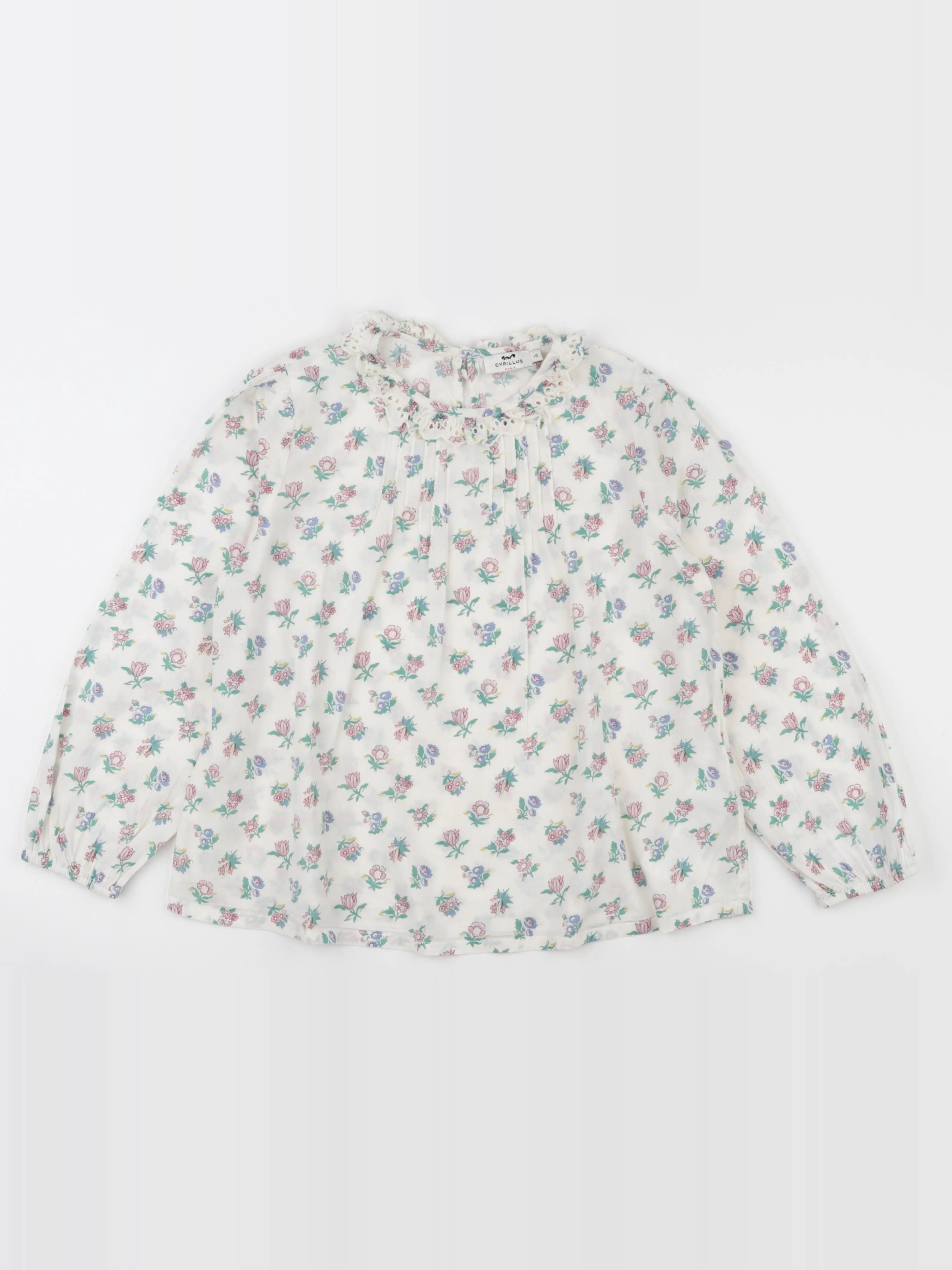 Cyrillus - blouse blanc - 10 ans
