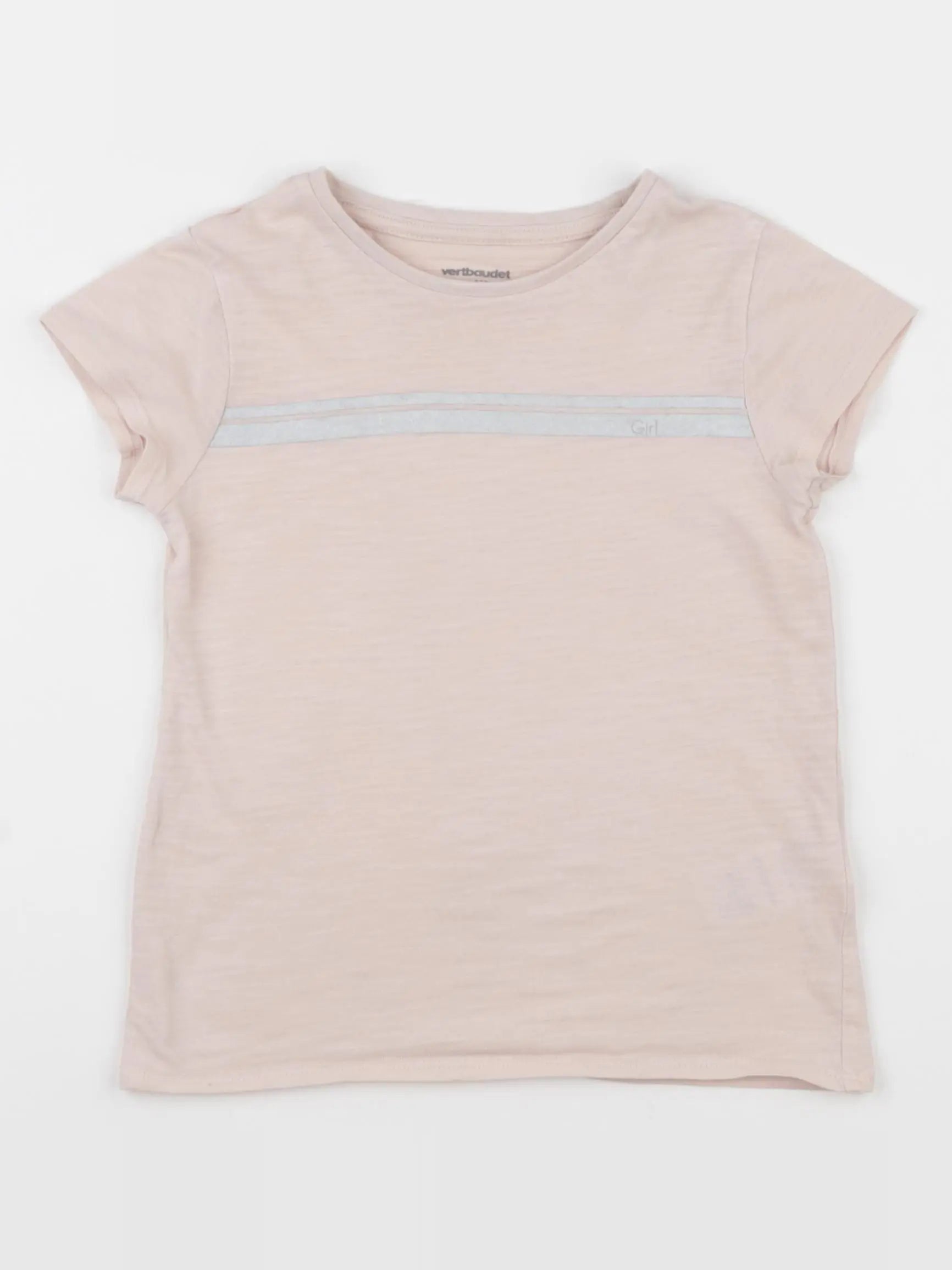 Vertbaudet - tee-shirt rose - 5 ans