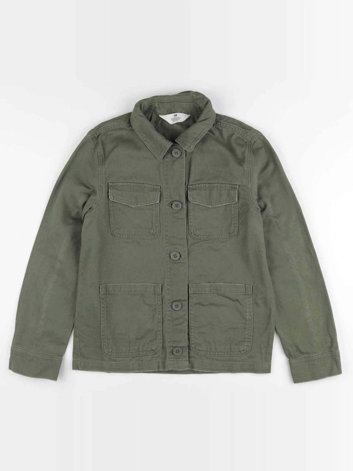 H&M - veste vert - 10/11 ans