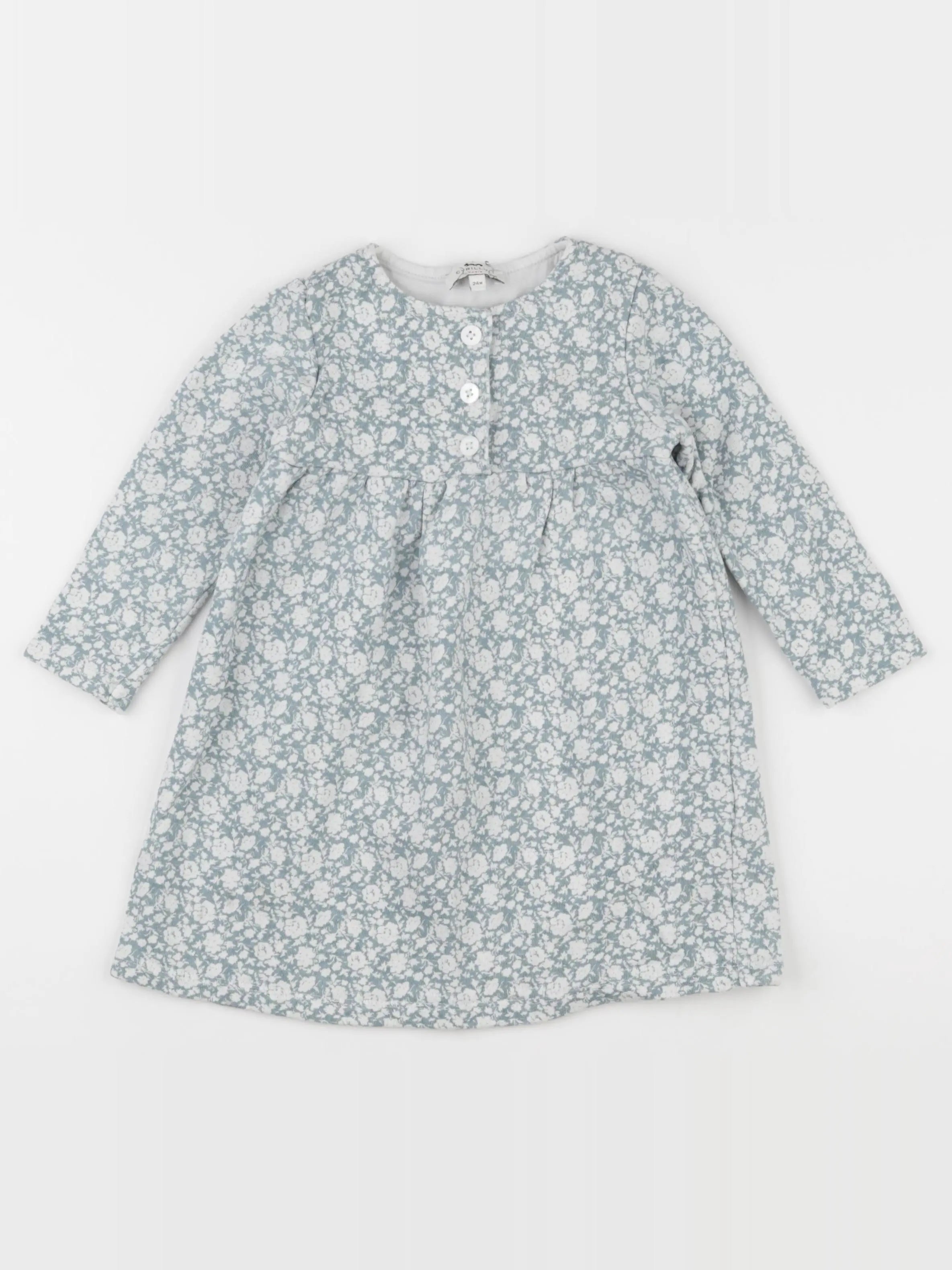 Cyrillus - robe vert - 24 mois