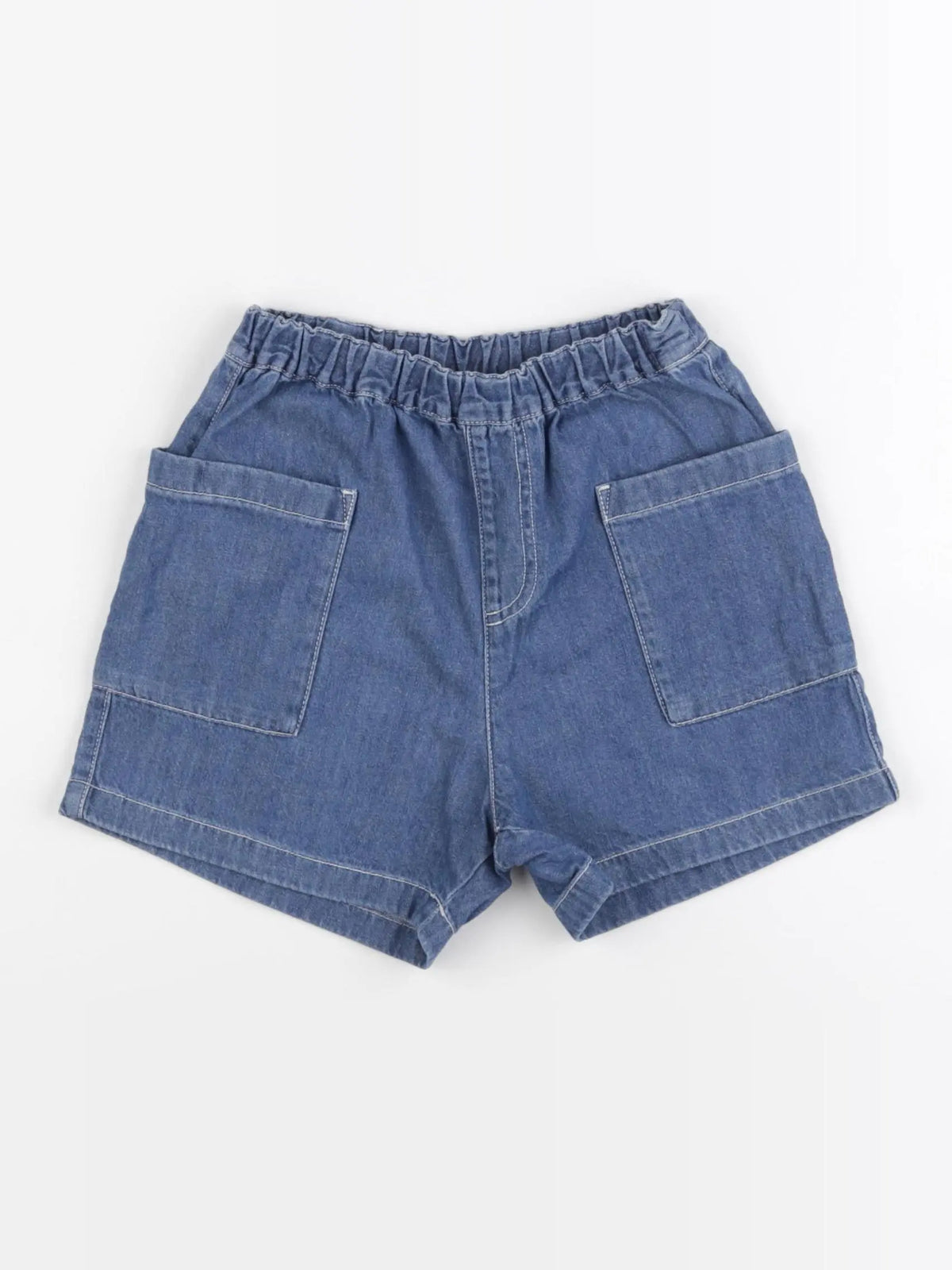 Uniqlo - short bleu - 3/4 ans