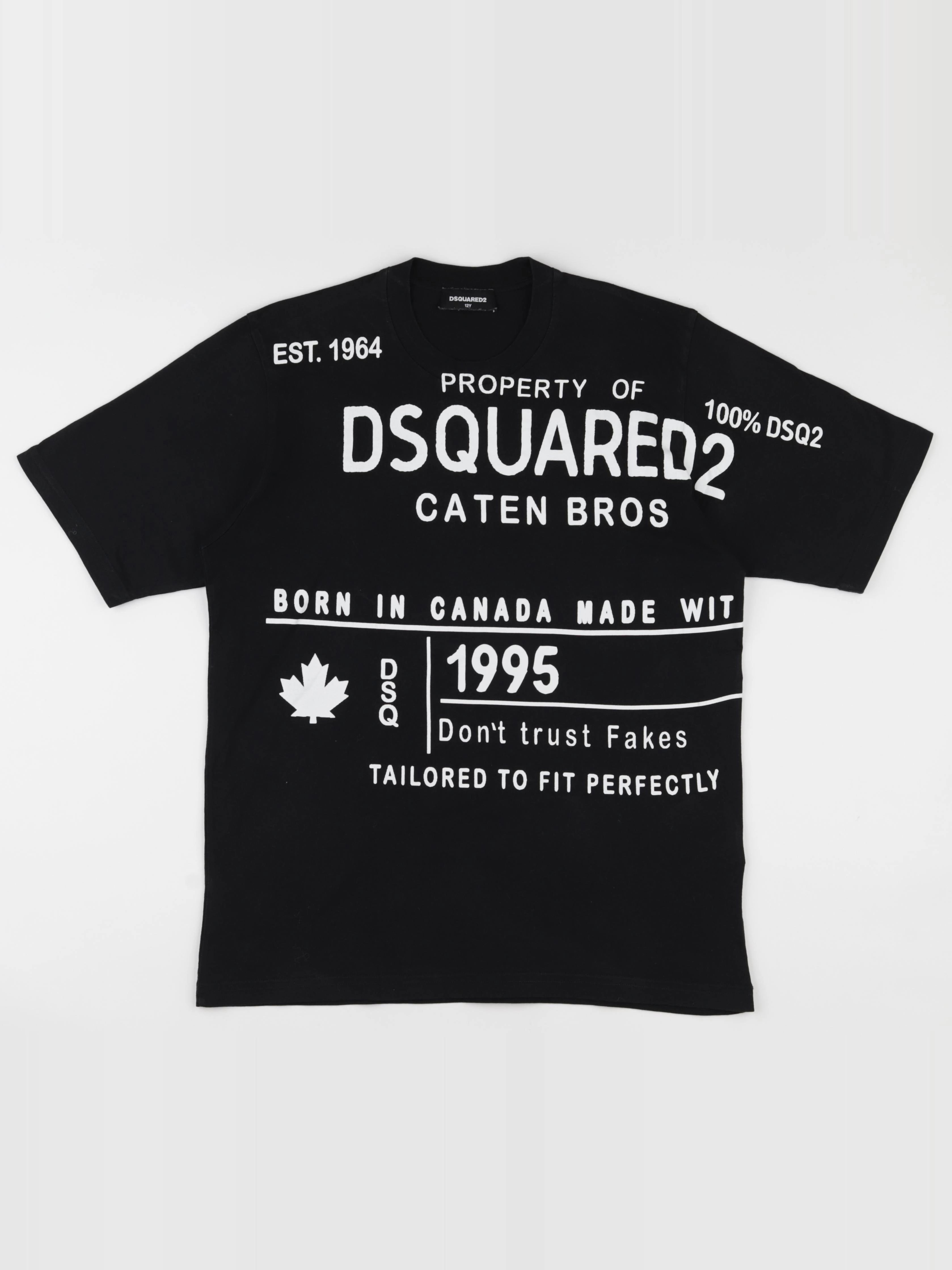 Dsquared2 - tee-shirt noir - 12 ans