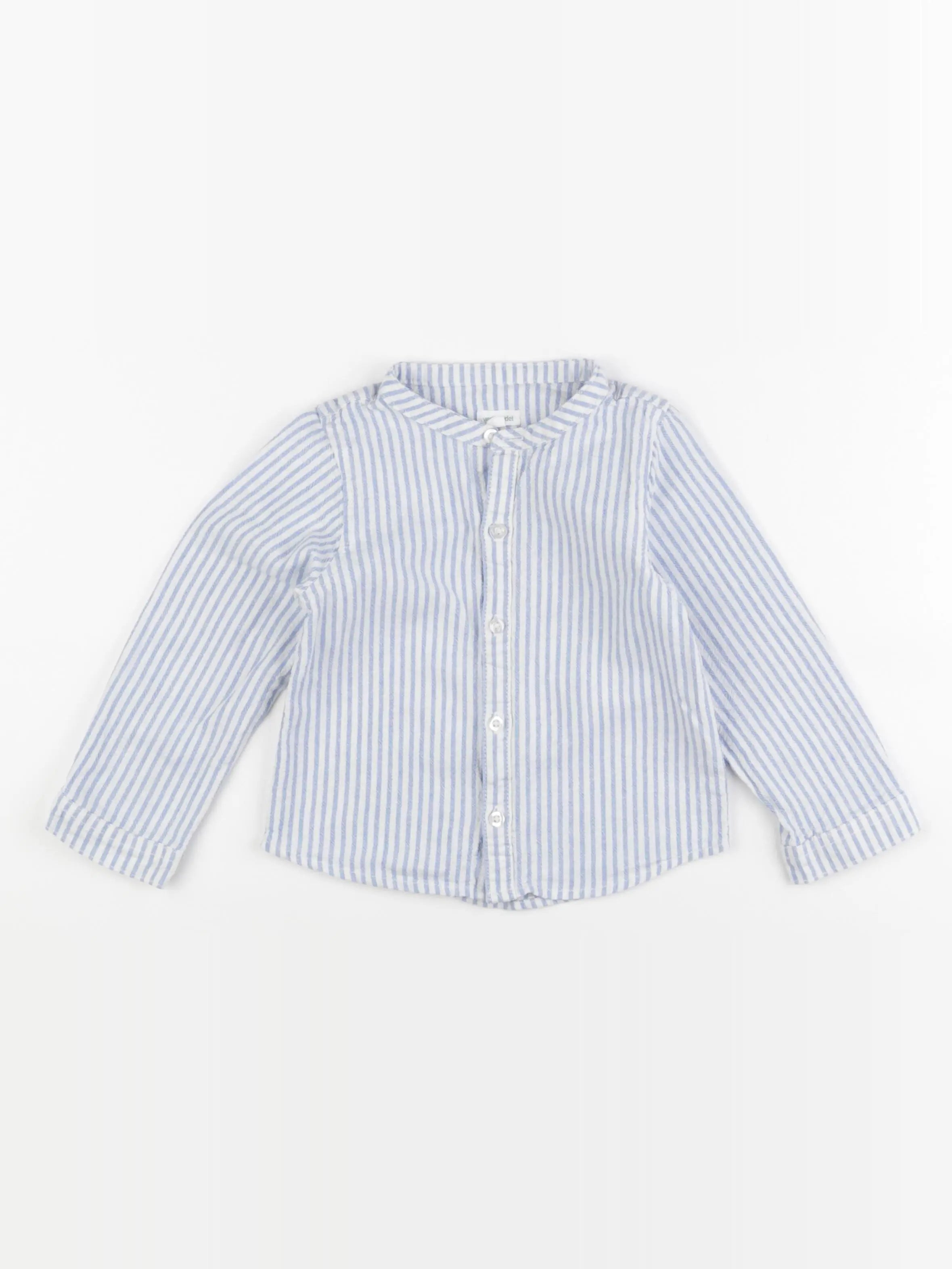 Vertbaudet - chemise bleu, blanc - 36 mois