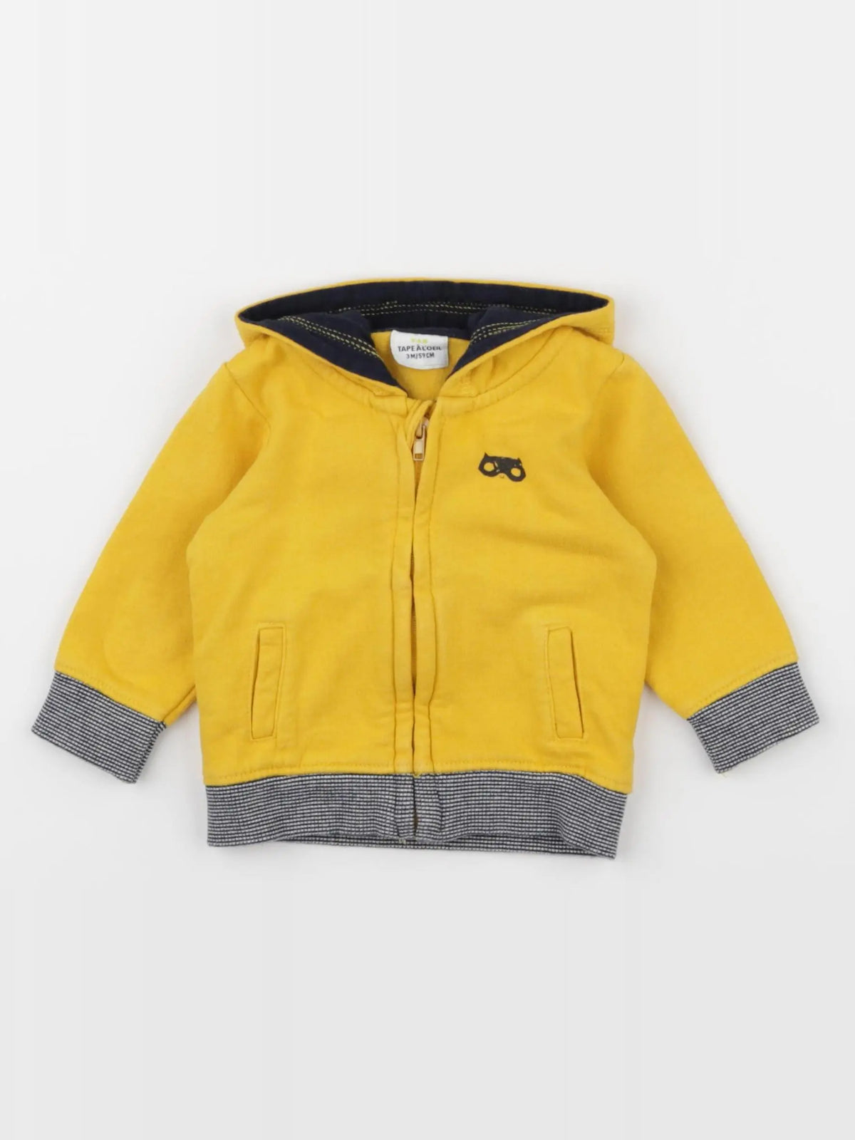 Tape à l'oeil - sweat jaune - 3 mois