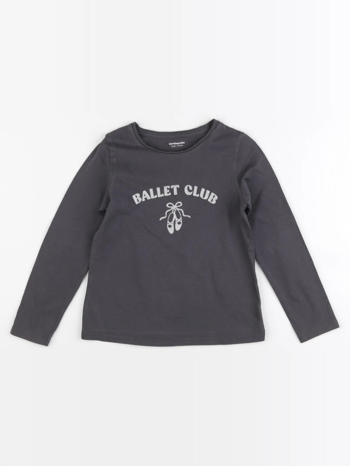 Vertbaudet - tee-shirt gris - 5 ans