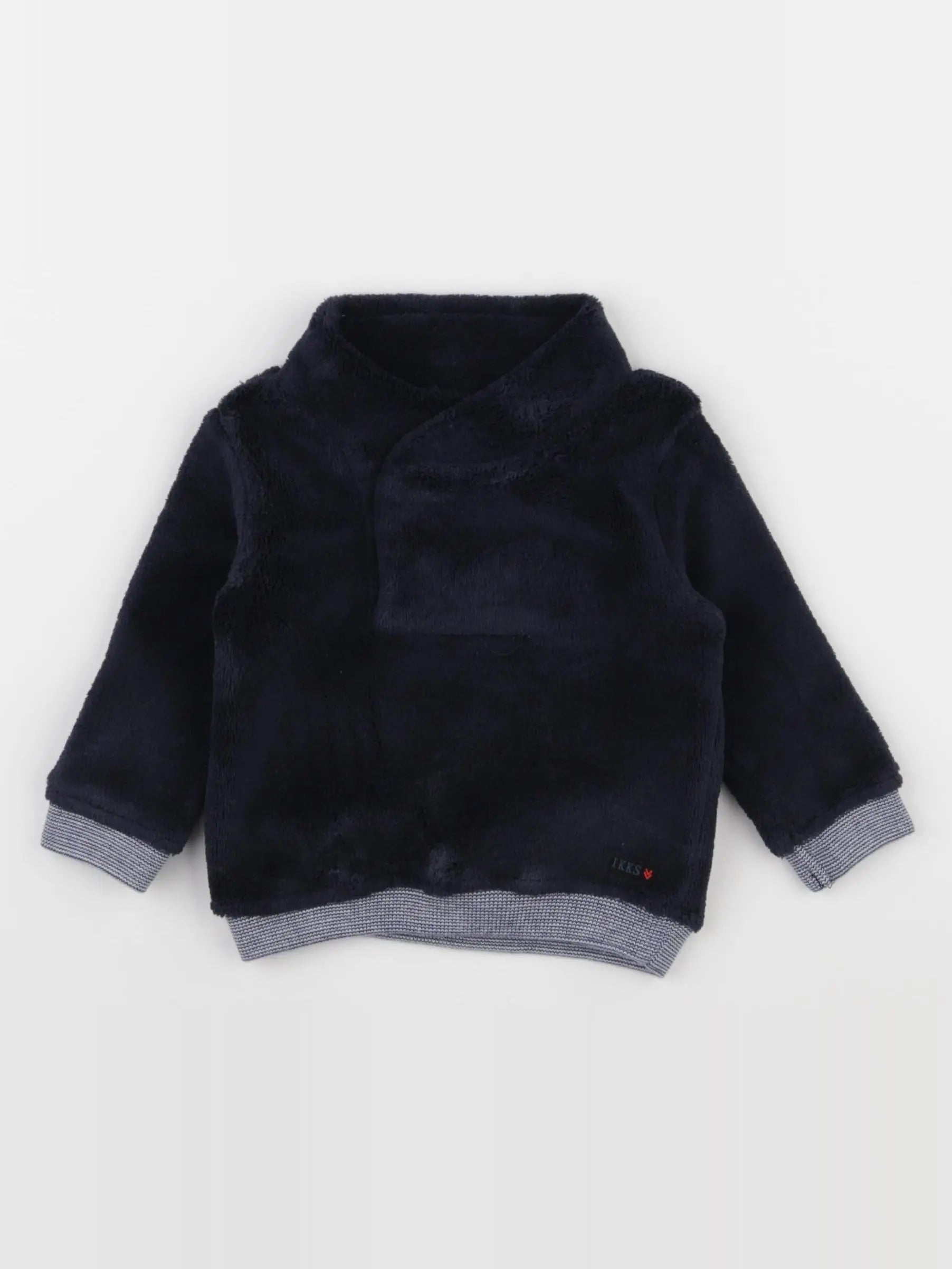 IKKS - sweat bleu - 6 mois
