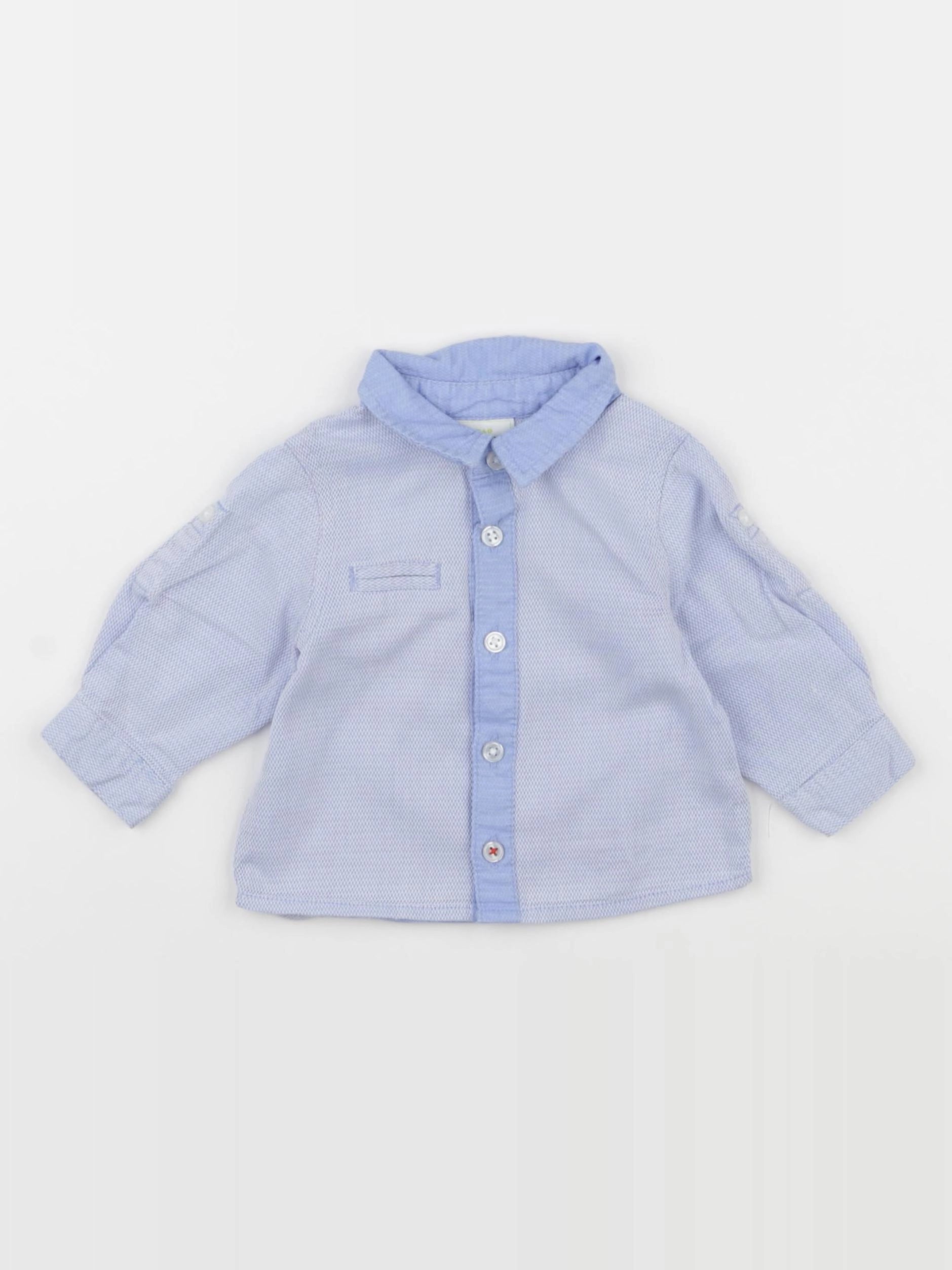 Tape à l'oeil - chemise bleu - 3 mois