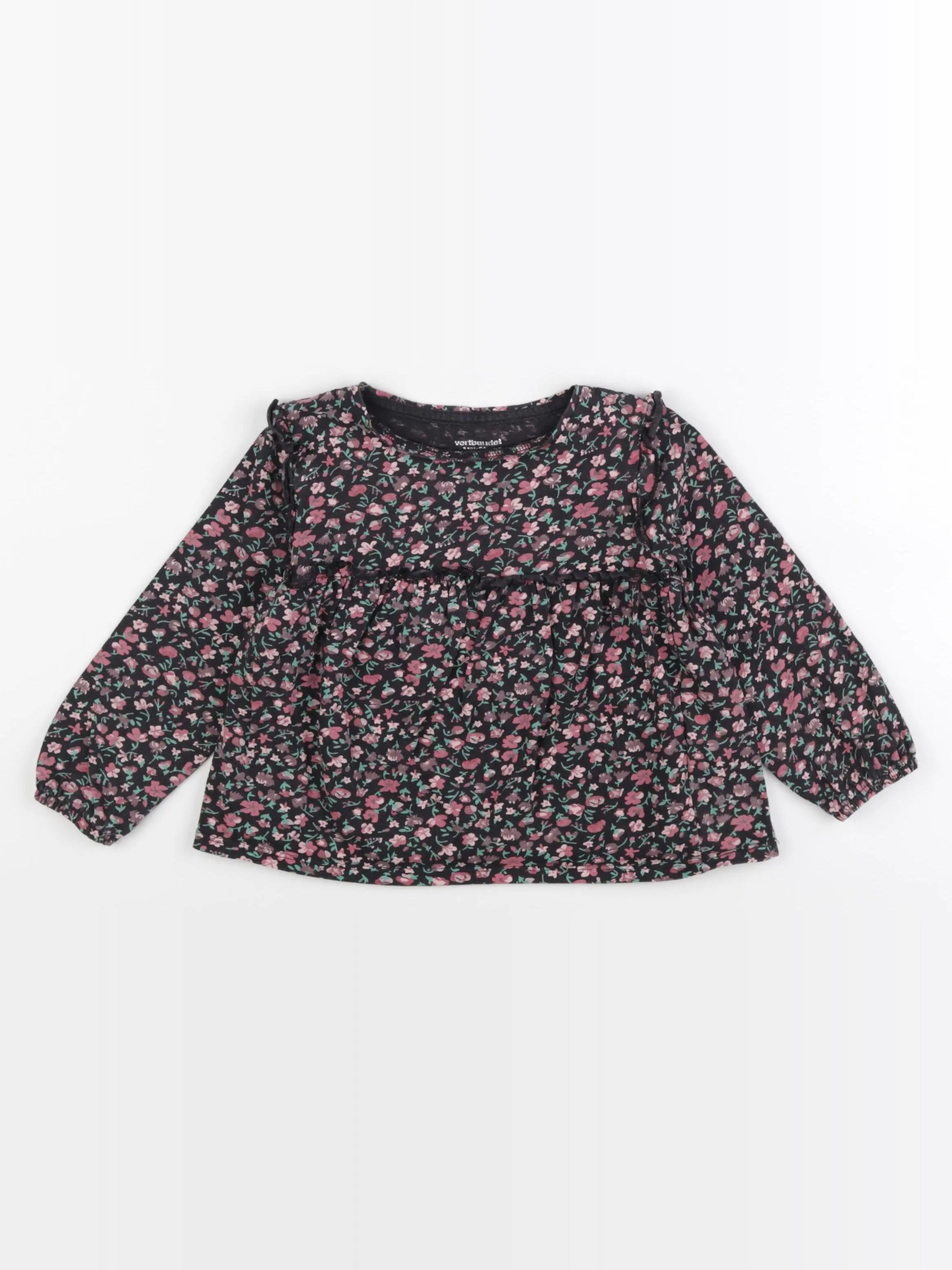 Vertbaudet - tee-shirt noir - 3 ans