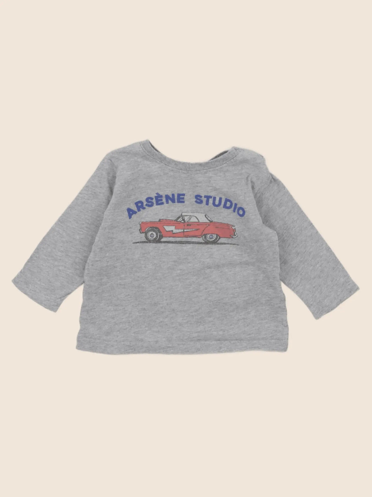 Arsène et les pipelettes - tee-shirt gris - 6 mois