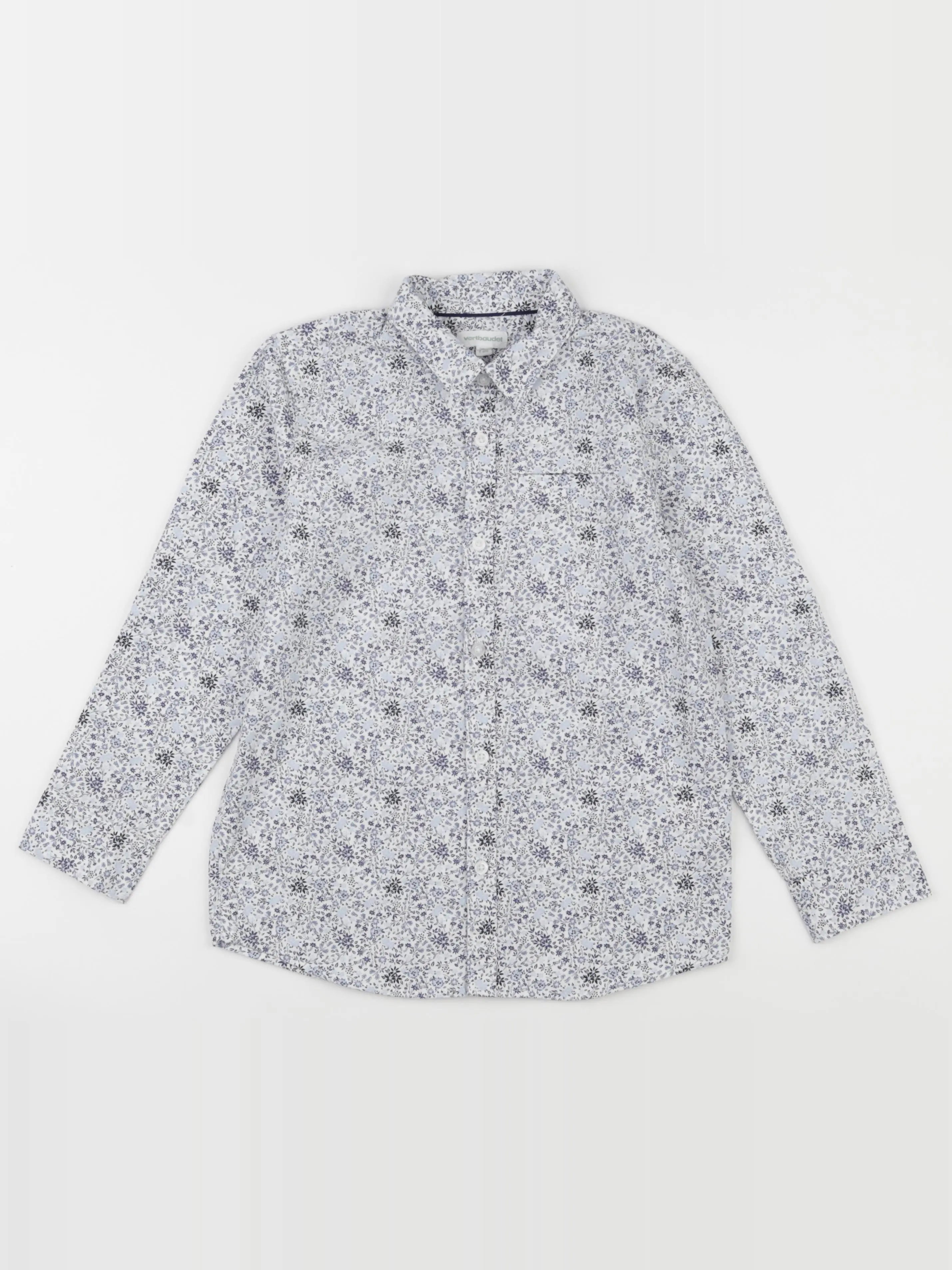 Vertbaudet - chemise bleu, blanc - 5 ans