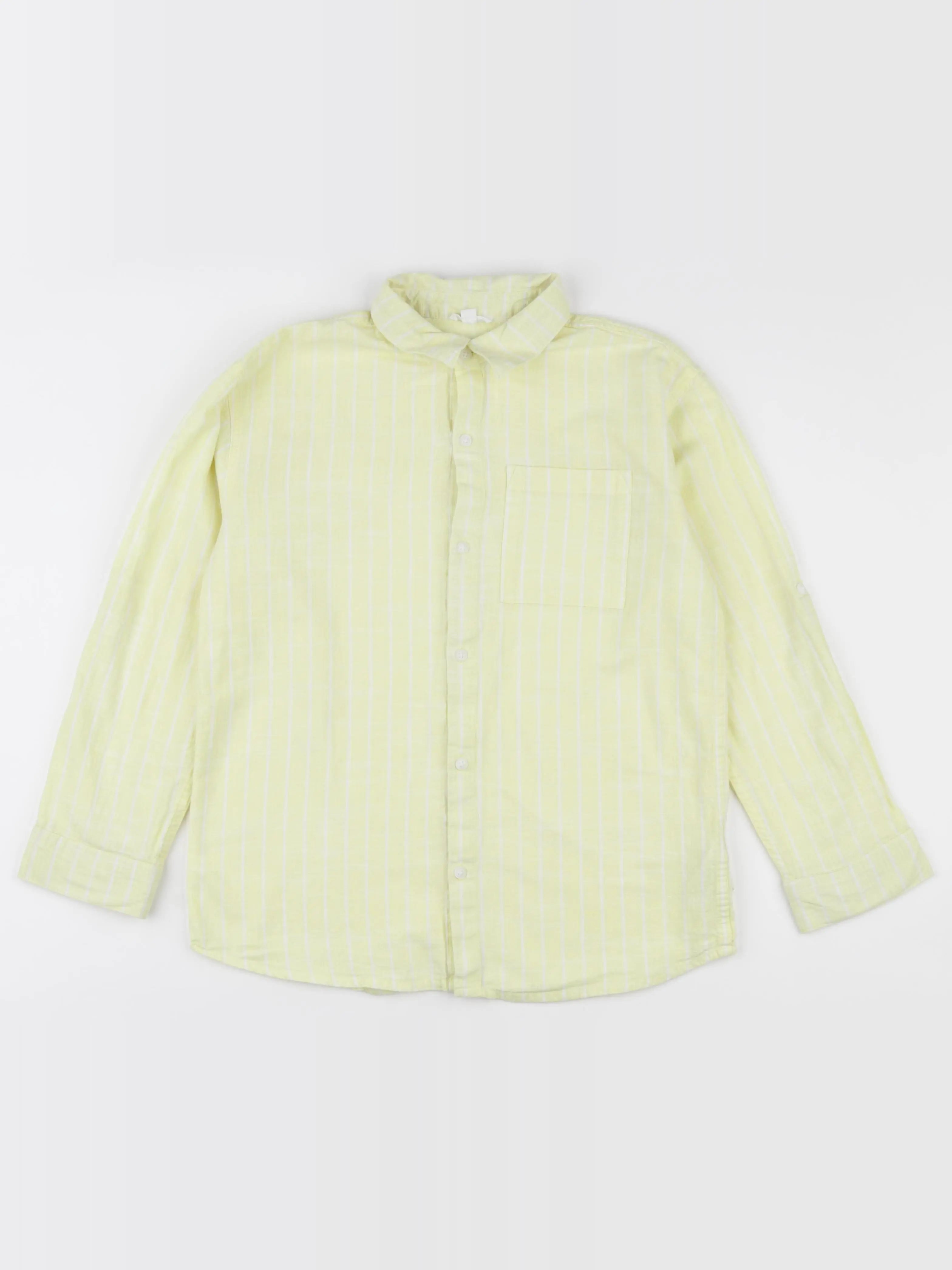 Vertbaudet - chemise jaune - 12 ans