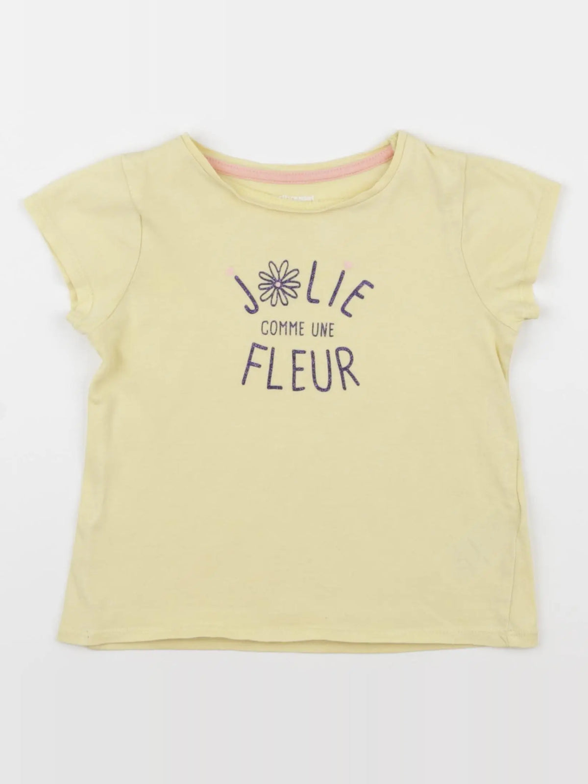 Vertbaudet - tee-shirt jaune - 4 ans