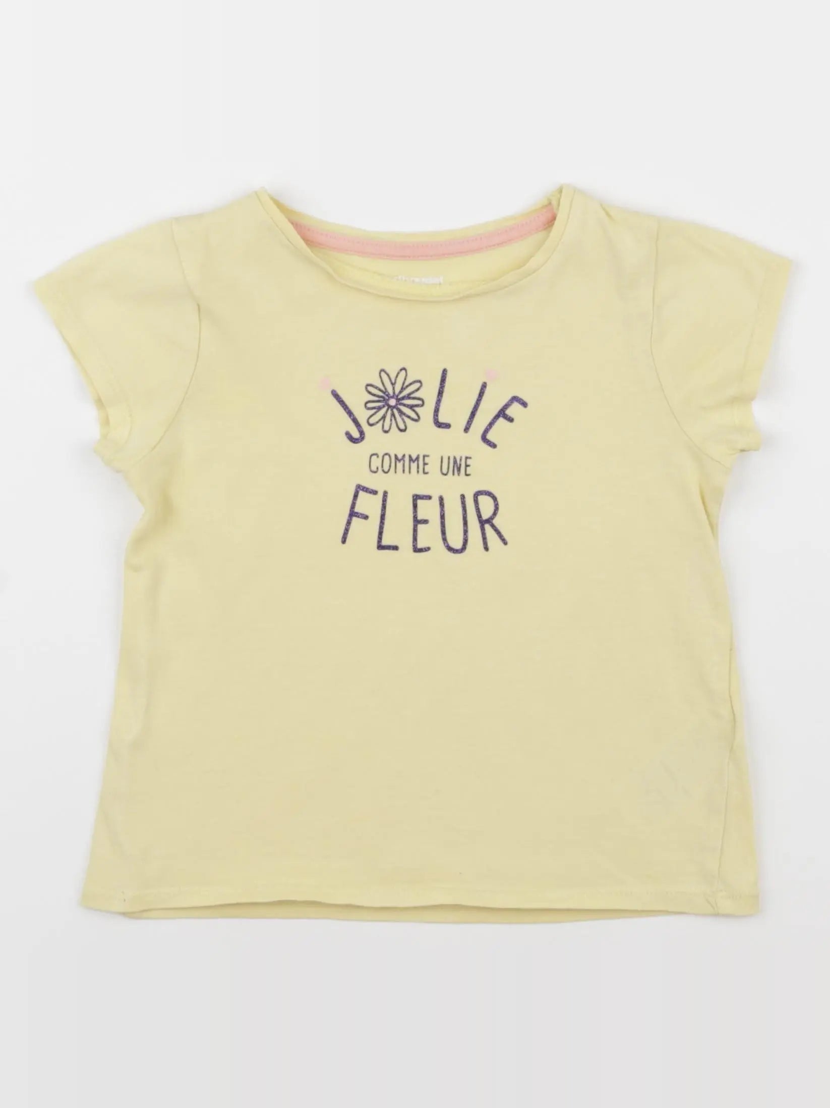 Vertbaudet - tee-shirt jaune - 4 ans