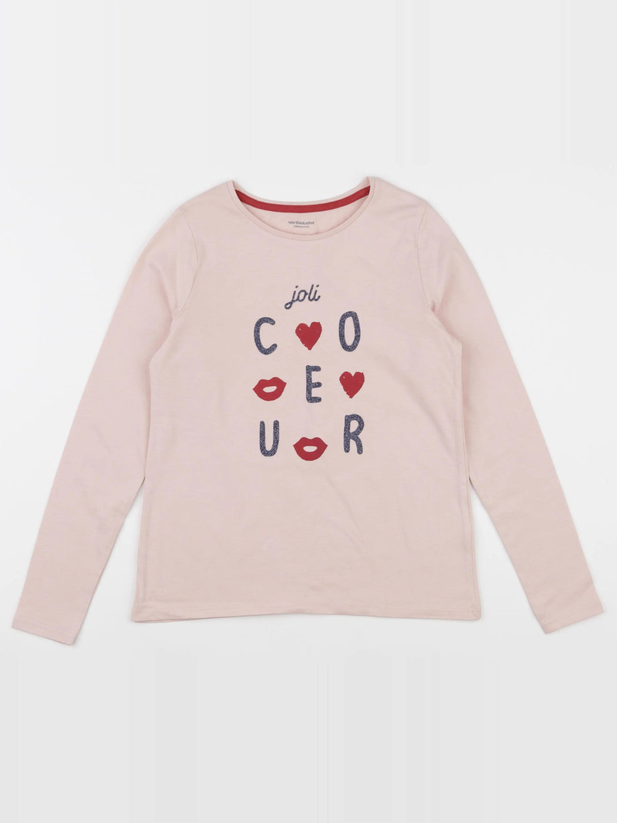Vertbaudet - tee-shirt rose - 10 ans