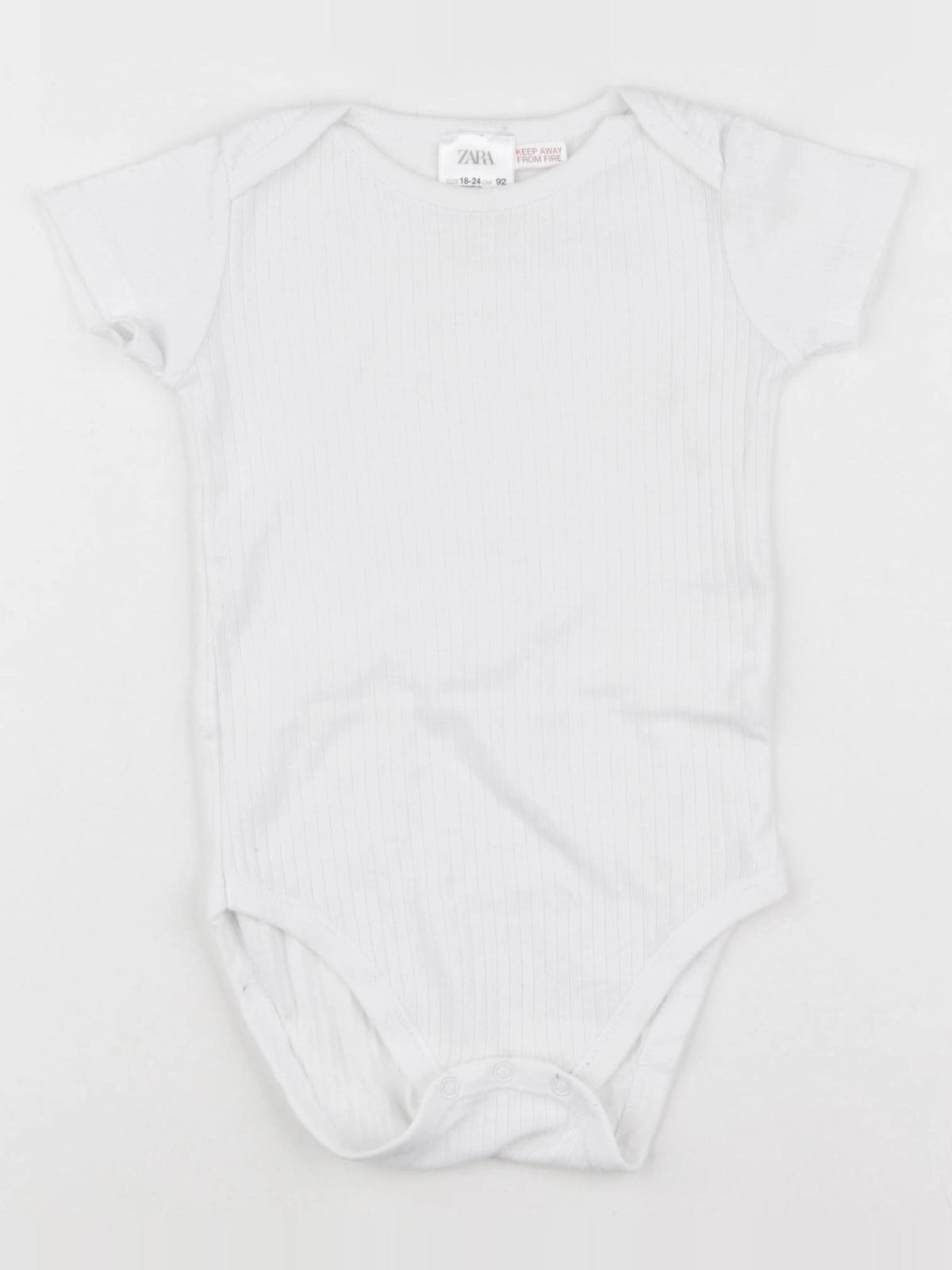 Zara - body blanc - 18/24 mois
