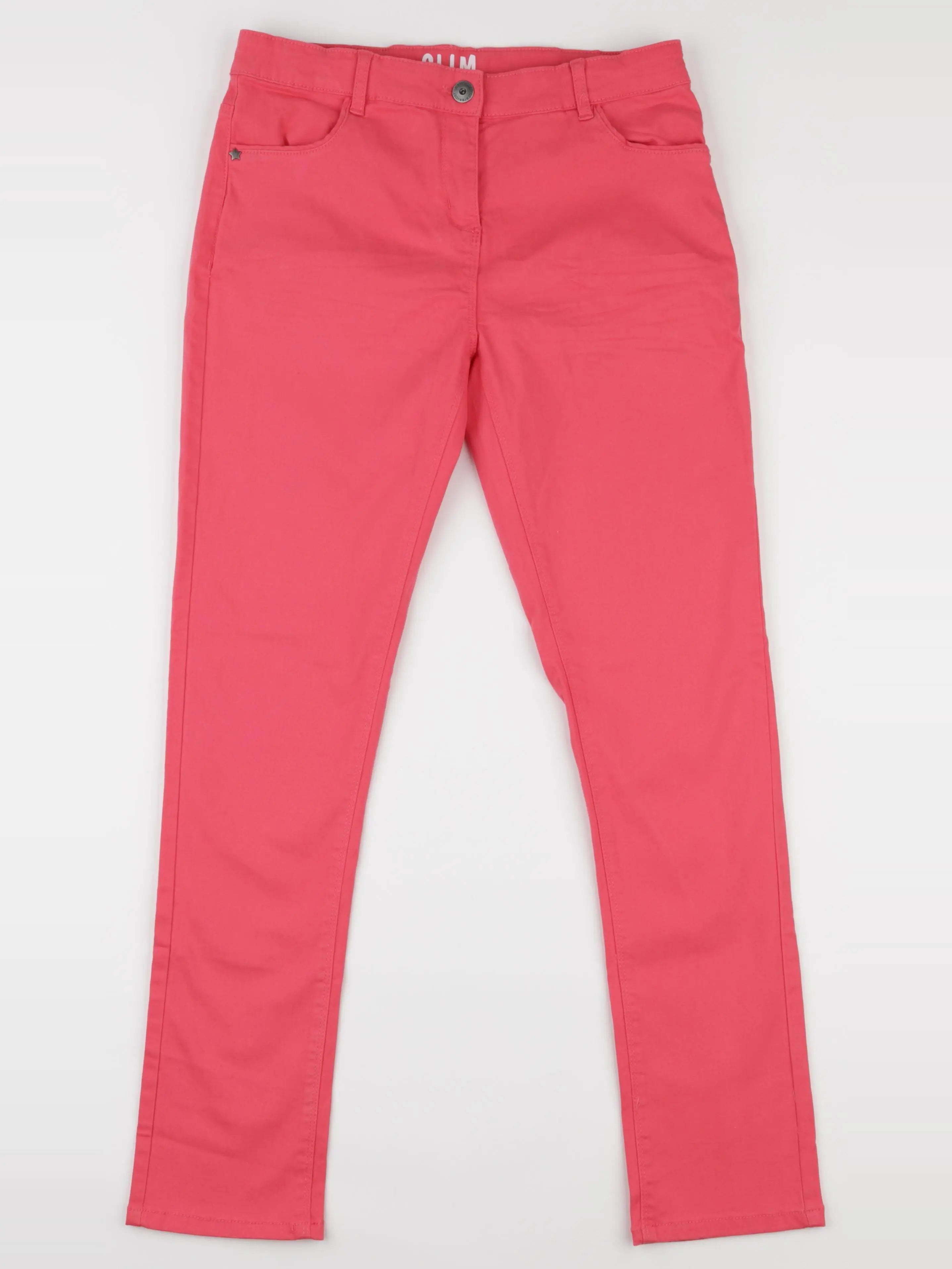 Vertbaudet - pantalon rose fluo - 12 ans
