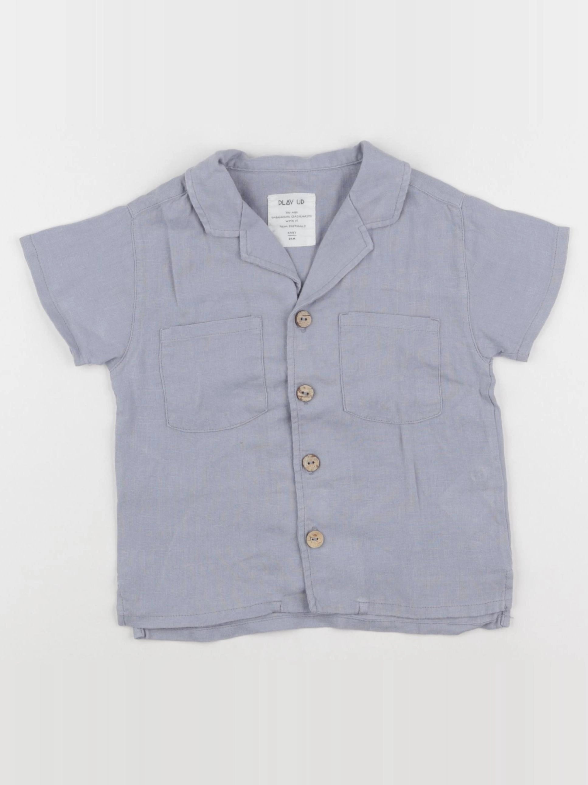 Play Up - chemise gris - 24 mois