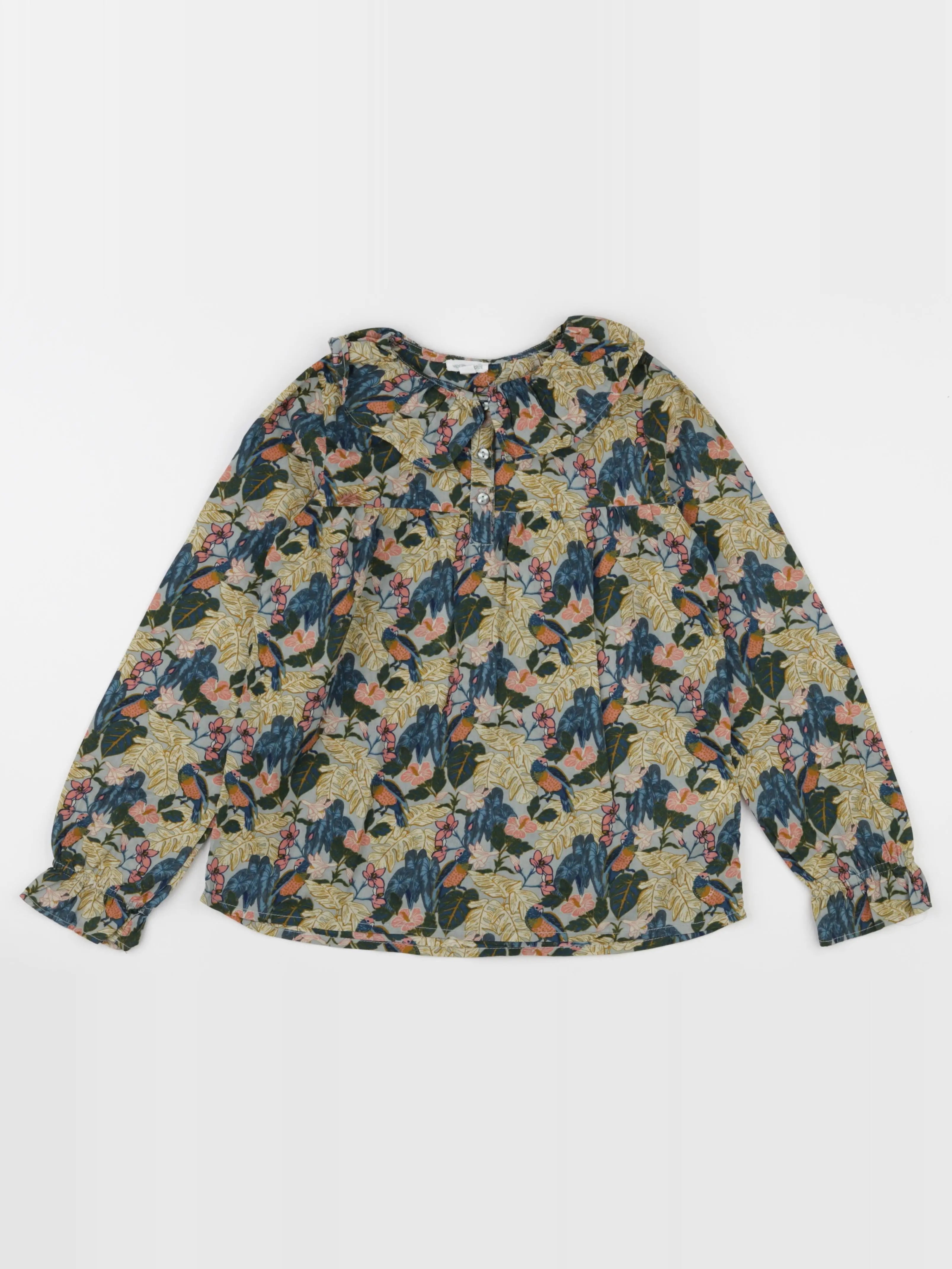 Vertbaudet - blouse multicolore - 10 ans