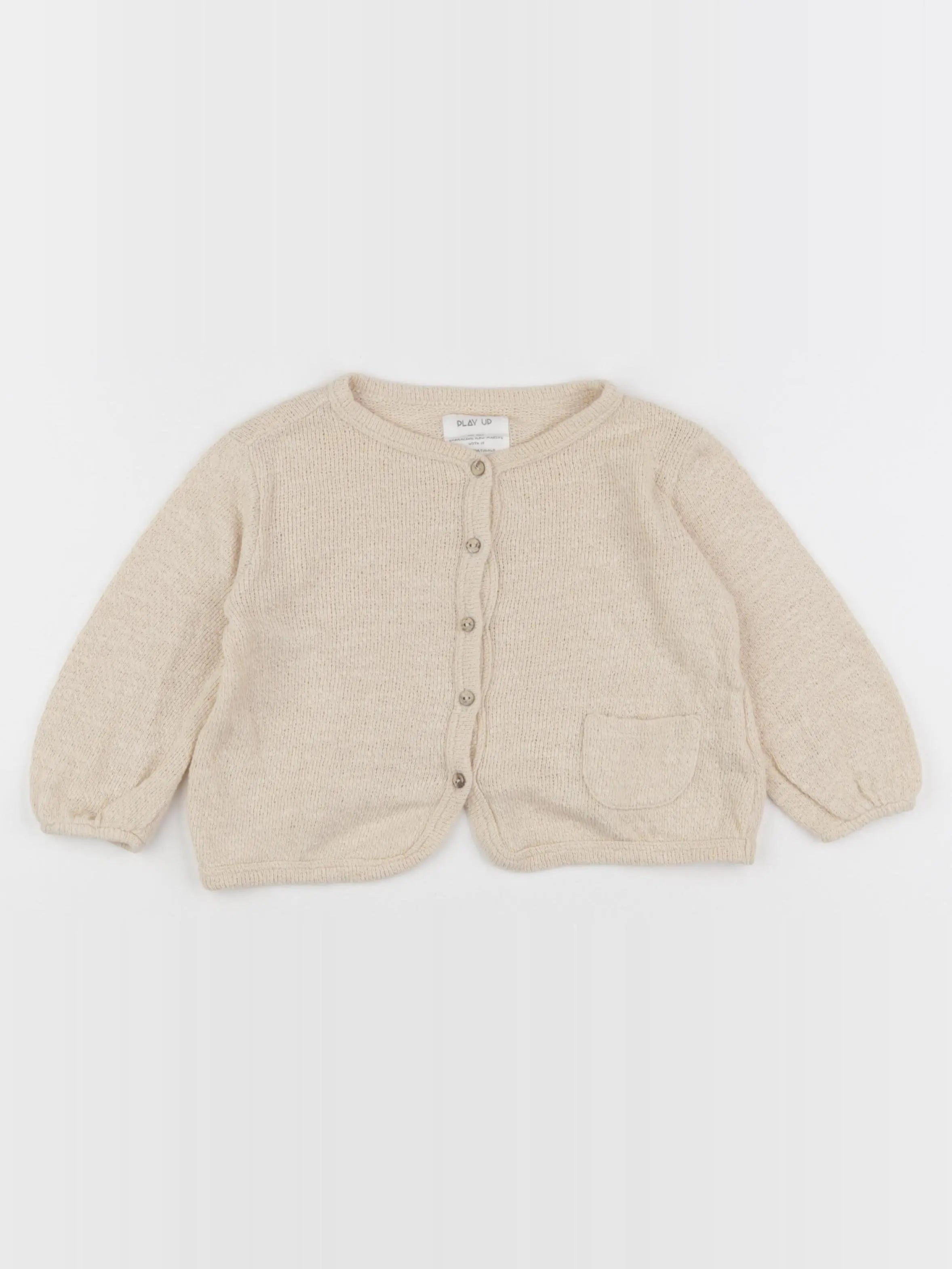 Play Up - gilet beige - 9 mois