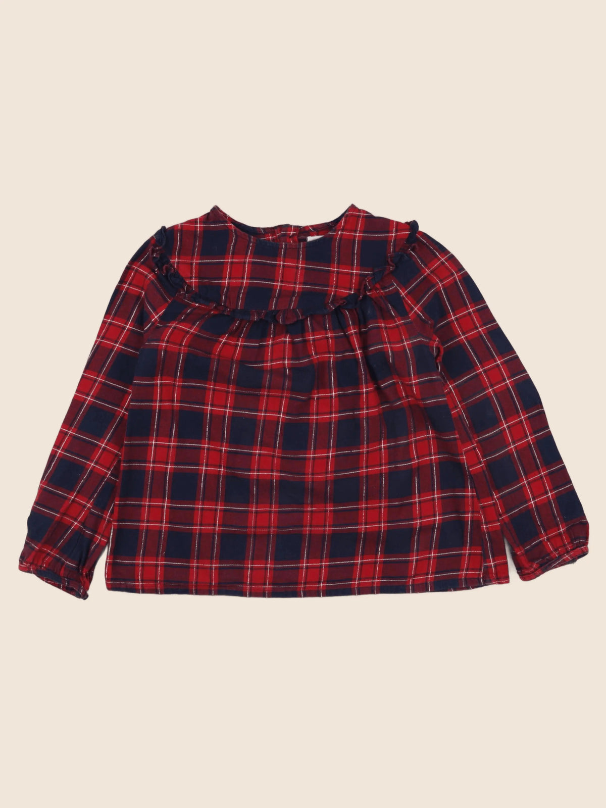 Vertbaudet - blouse rouge - 8 ans