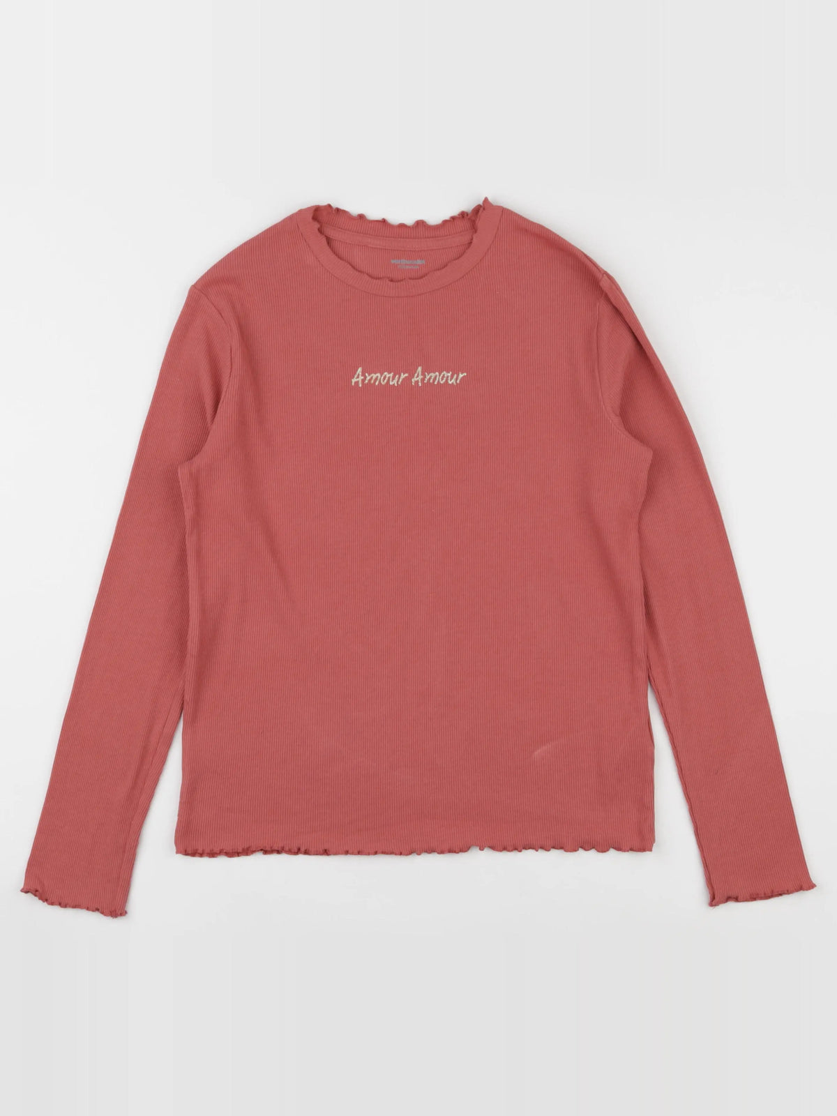 Vertbaudet - tee-shirt or, rose - 12 ans