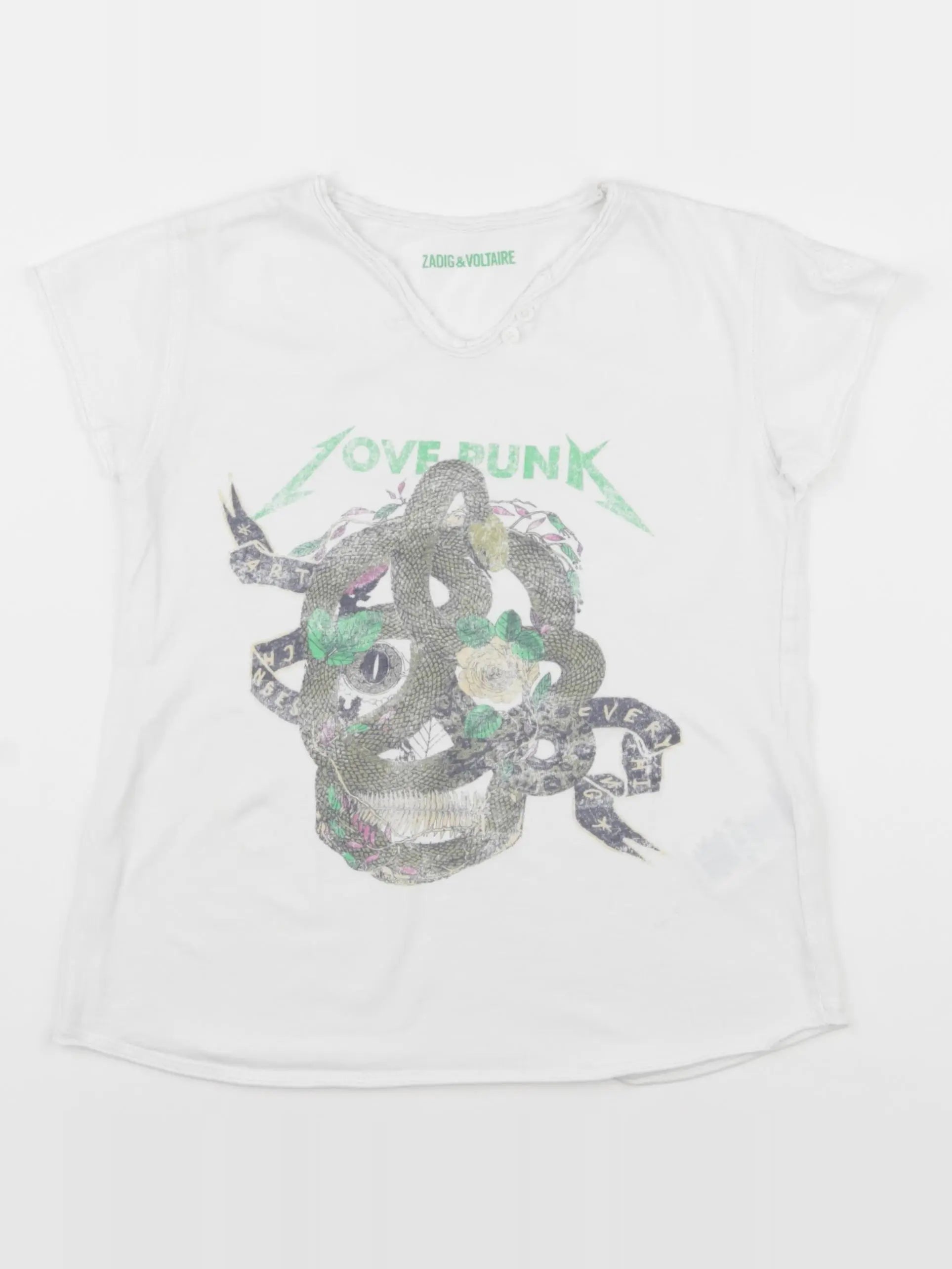 Zadig & Voltaire - tee-shirt blanc - 8 ans