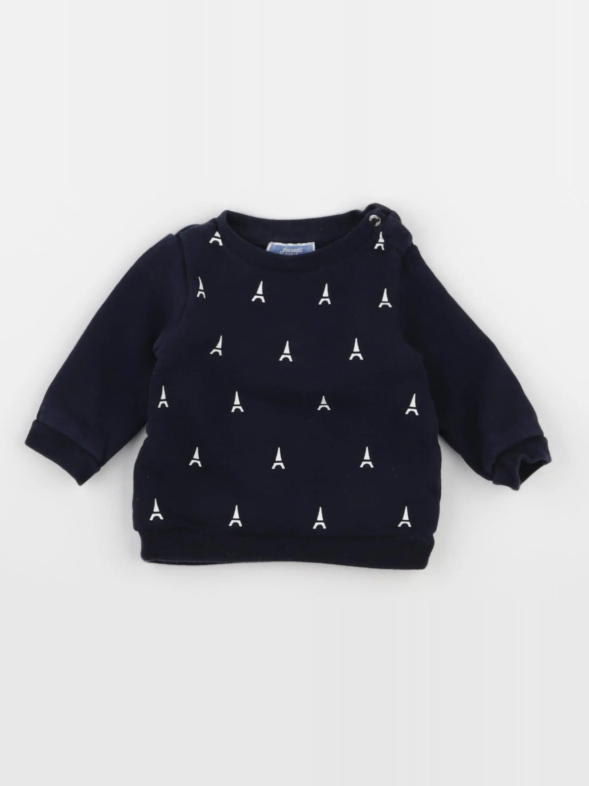 Jacadi - sweat bleu - 6 mois