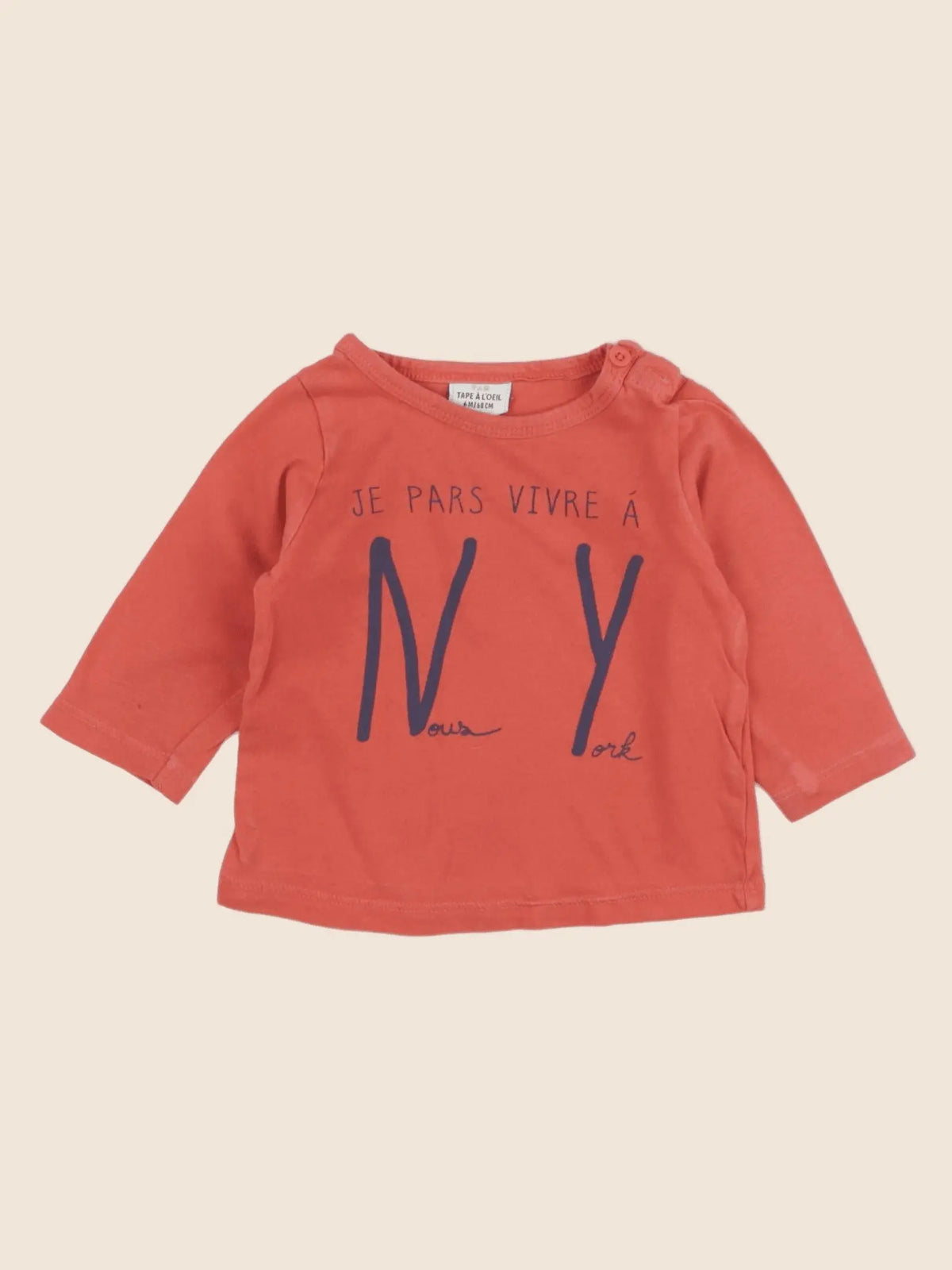 Tape à l'oeil - tee-shirt rouge - 6 mois