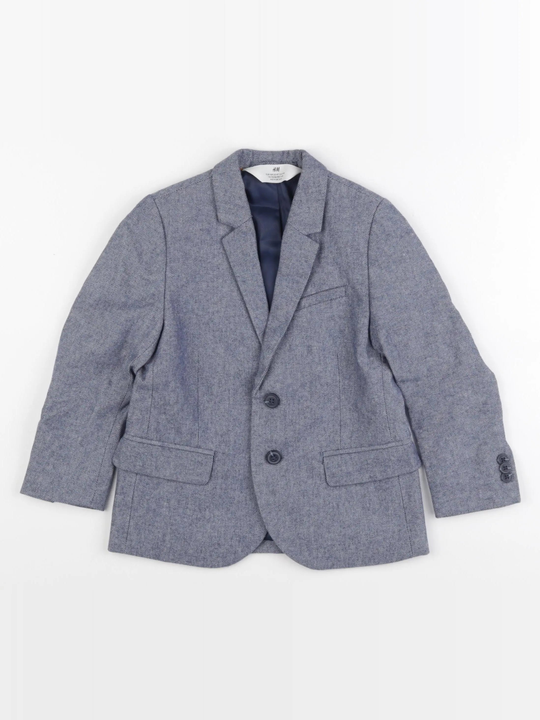 H&M - veste bleu - 3/4 ans