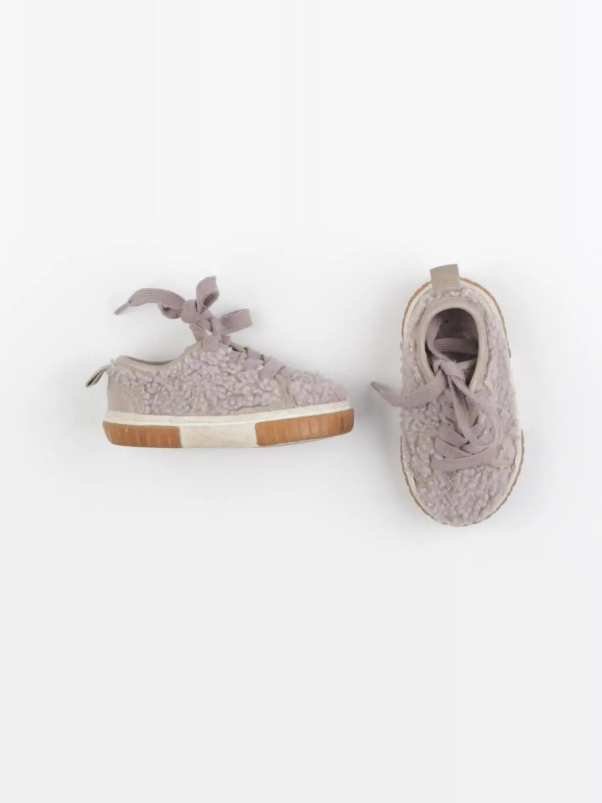Zara - tennis à scratch/ lacets violet - pointure 18
