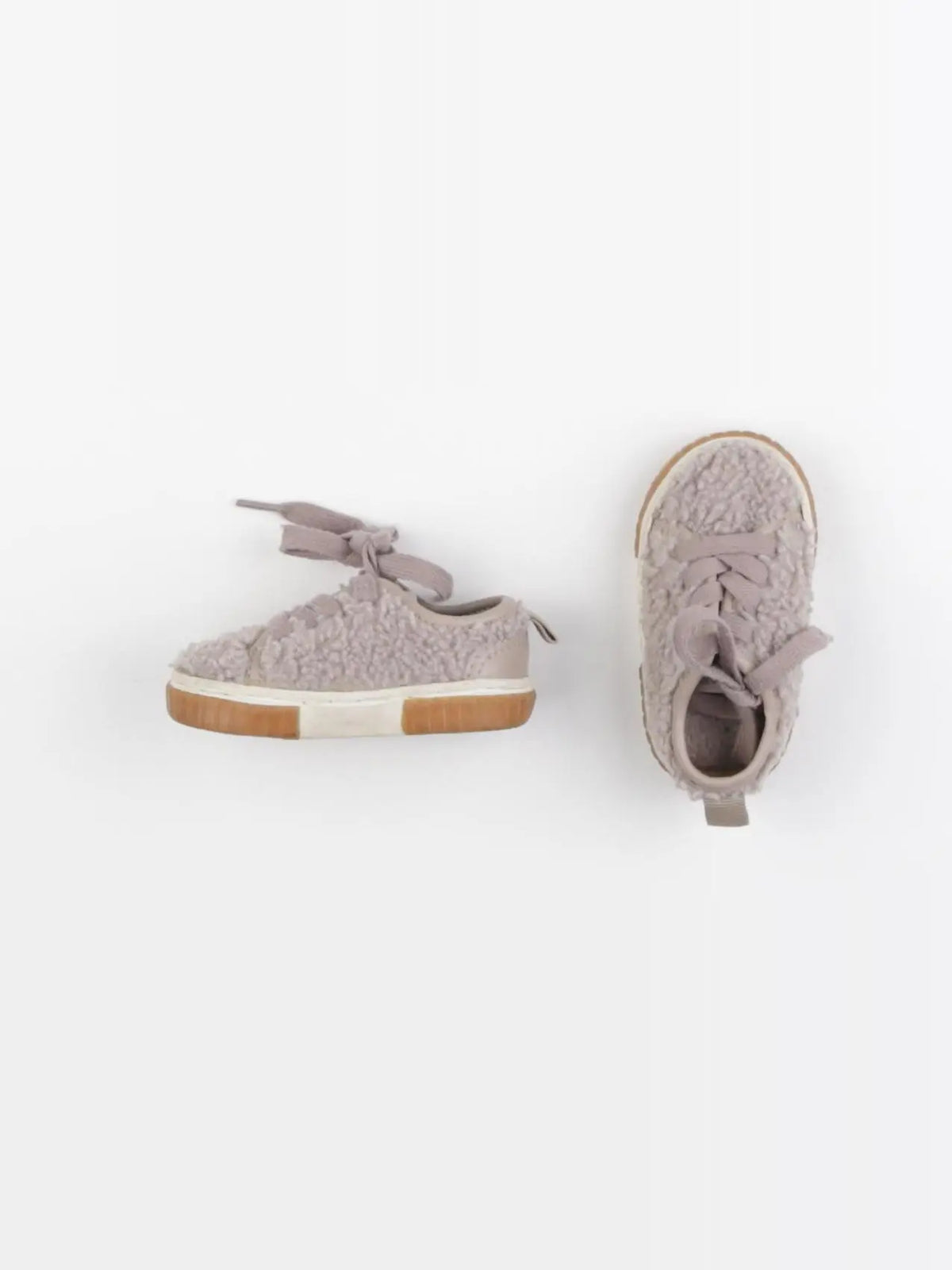 Zara - tennis à scratch/ lacets violet - pointure 18
