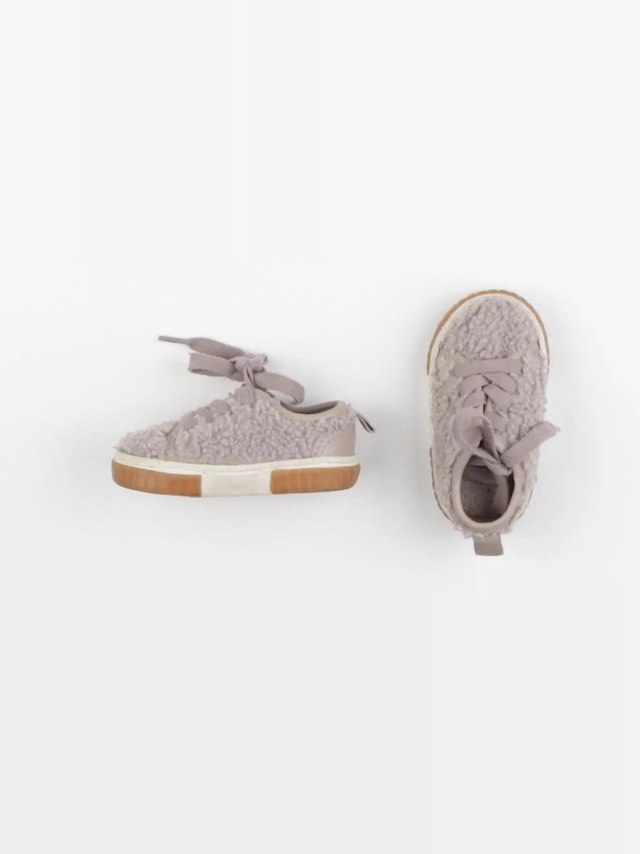 Zara - tennis à scratch/ lacets violet - pointure 18