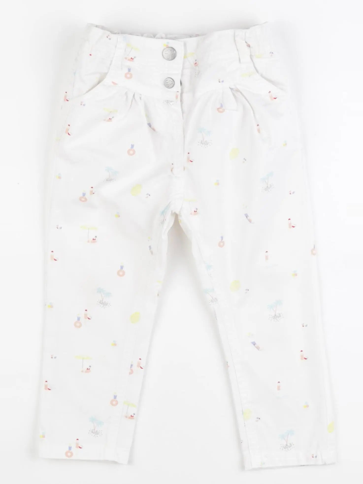 Tape à l'oeil - pantalon blanc - 24 mois